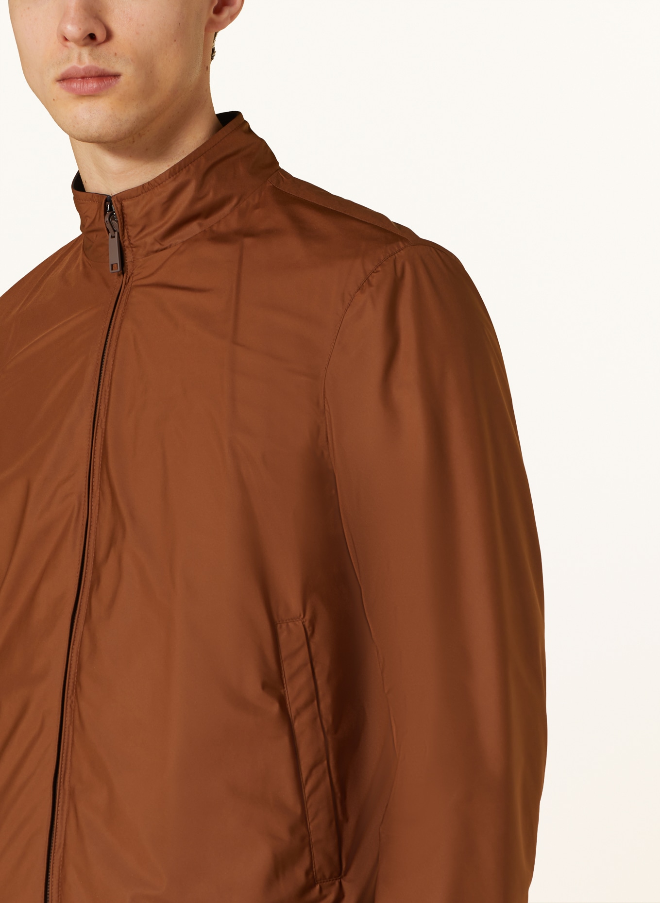 ZEGNA Reversible leather jacket, Color: BLACK/ BROWN (Image 6)
