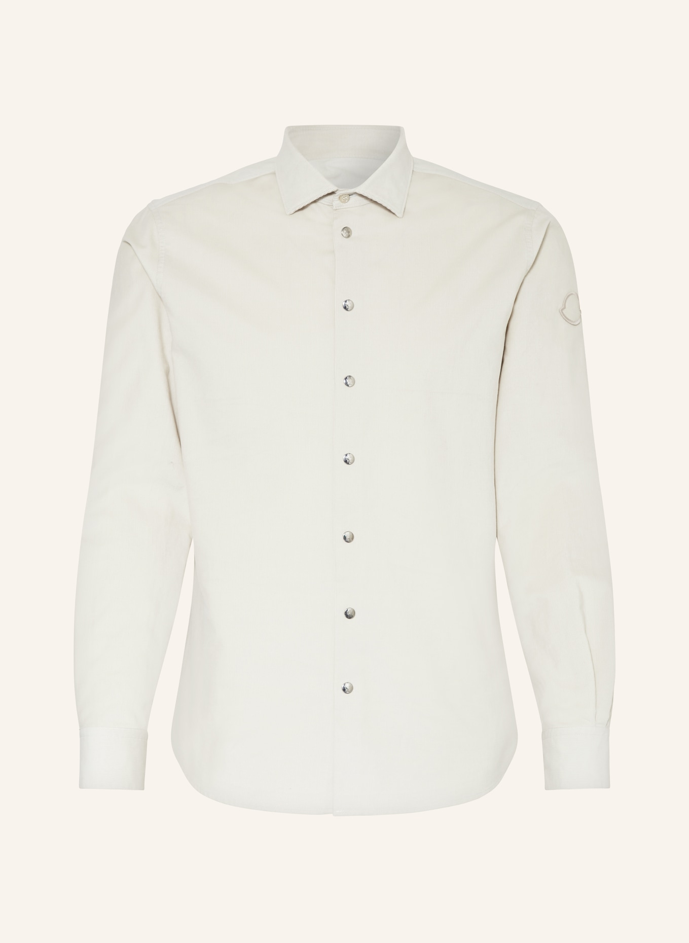 MONCLER Corduroy shirt slim fit, Color: LIGHT GRAY (Image 1)
