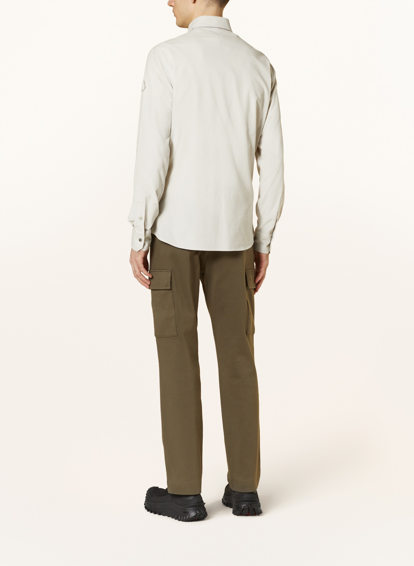 MONCLER Corduroy shirt slim fit, Color: LIGHT GRAY (Image 3)