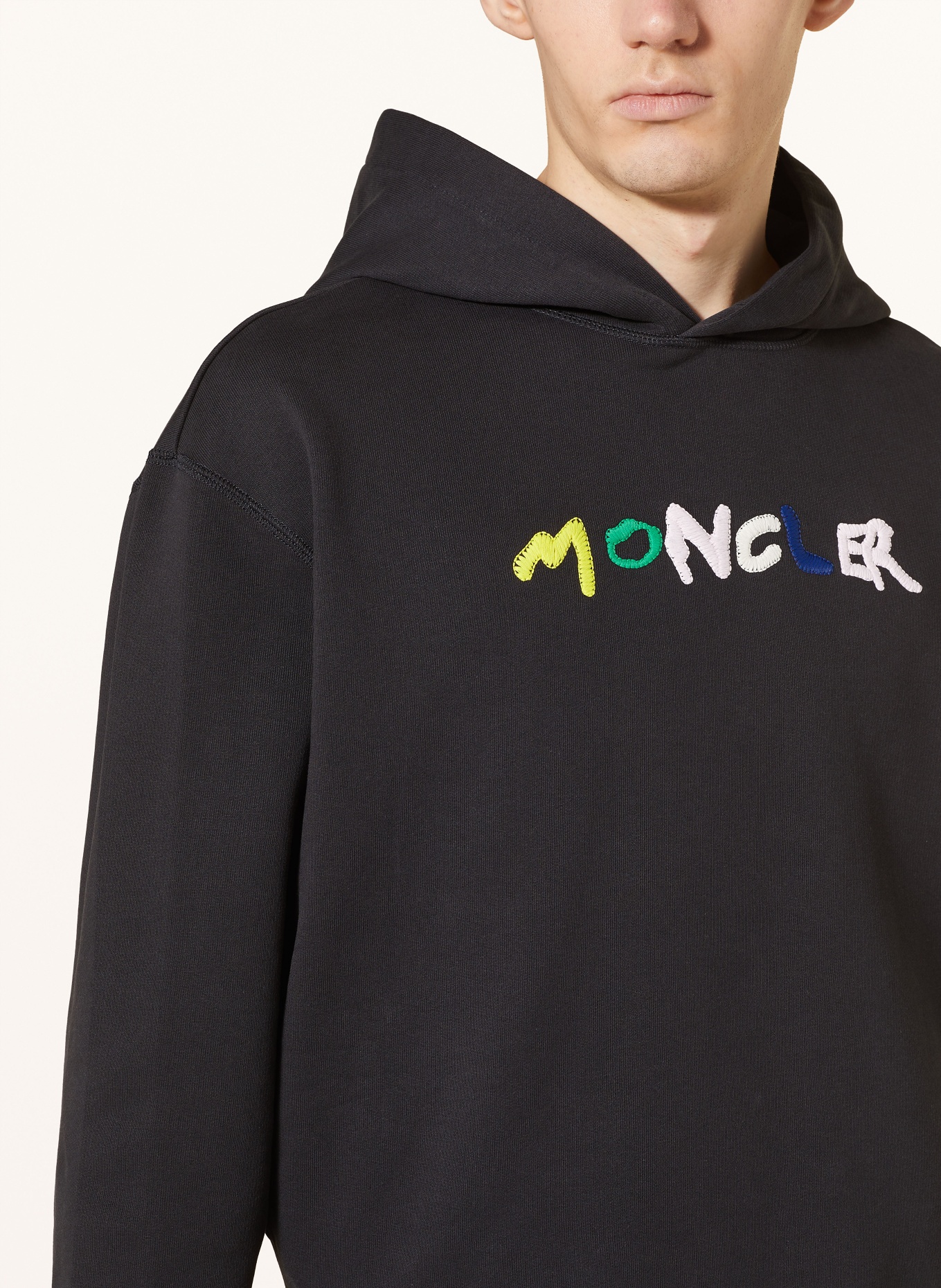MONCLER Hoodie, Color: BLACK/ YELLOW/ GREEN (Image 5)