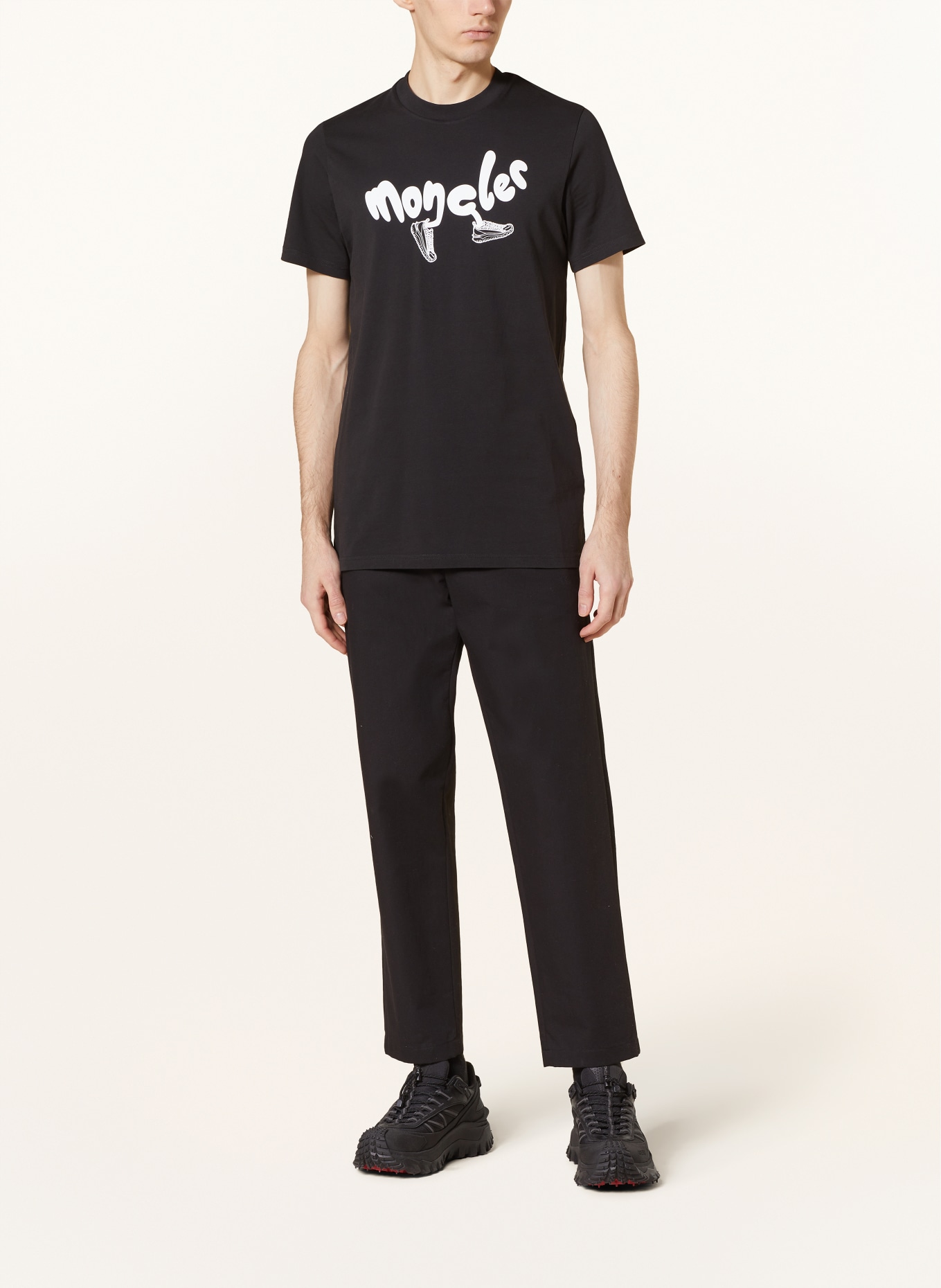 MONCLER T-shirt, Color: BLACK/ WHITE (Image 2)