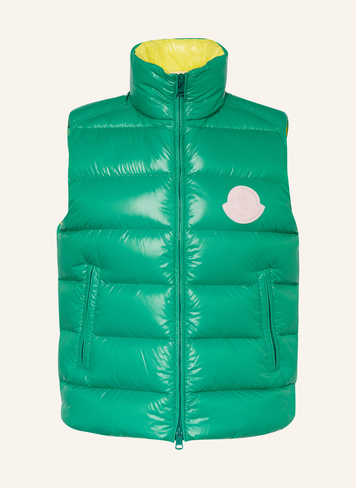 MONCLER Down vest, Color: GREEN (Image 1)
