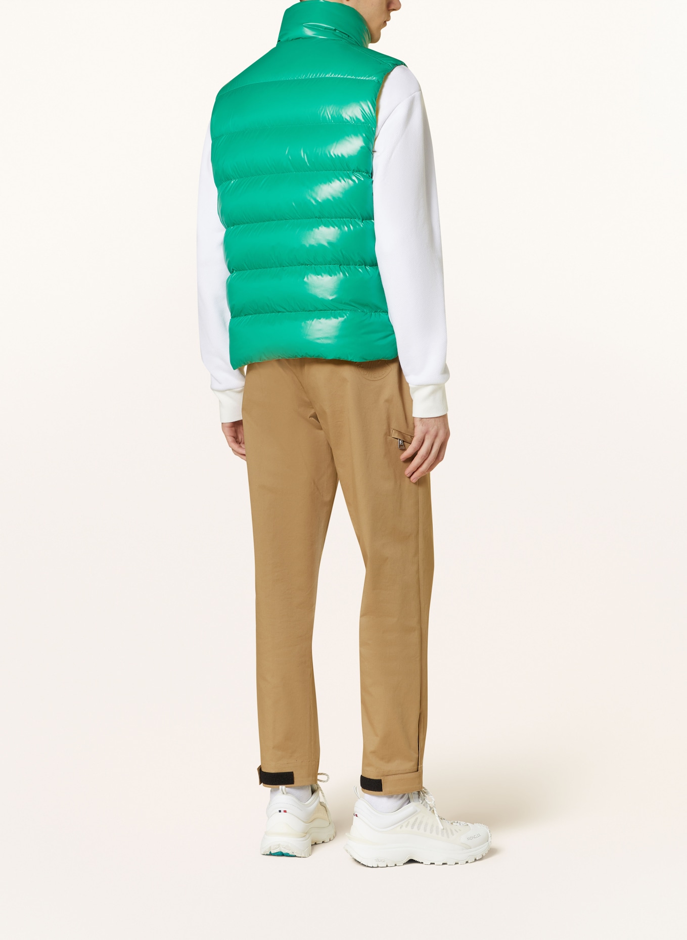 MONCLER Down vest, Color: GREEN (Image 3)