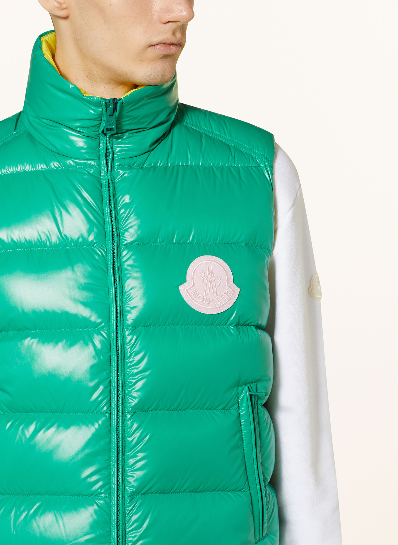 MONCLER Down vest, Color: GREEN (Image 4)