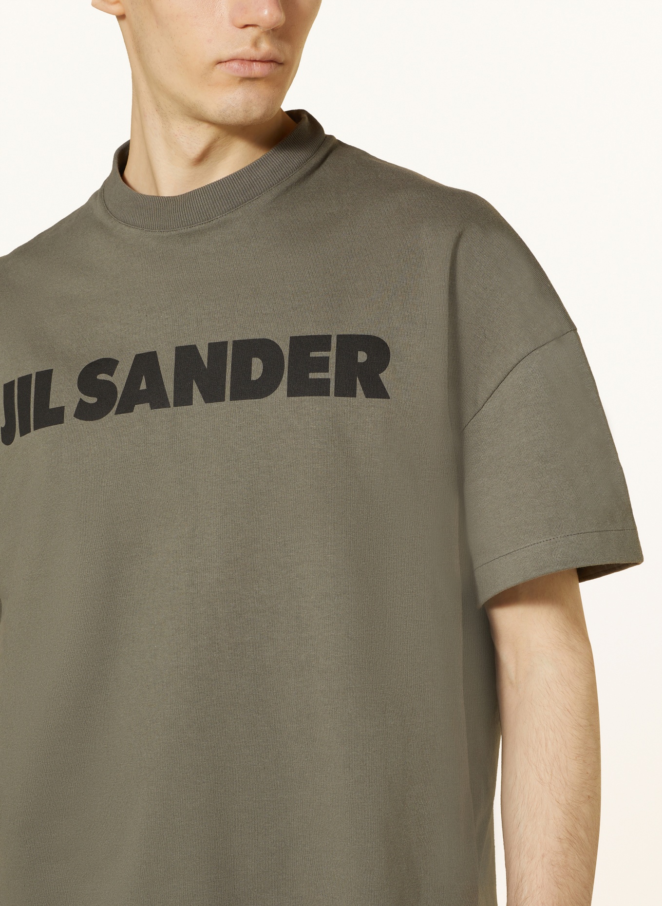 JIL SANDER T-Shirt, Farbe: KHAKI/ SCHWARZ (Bild 4)