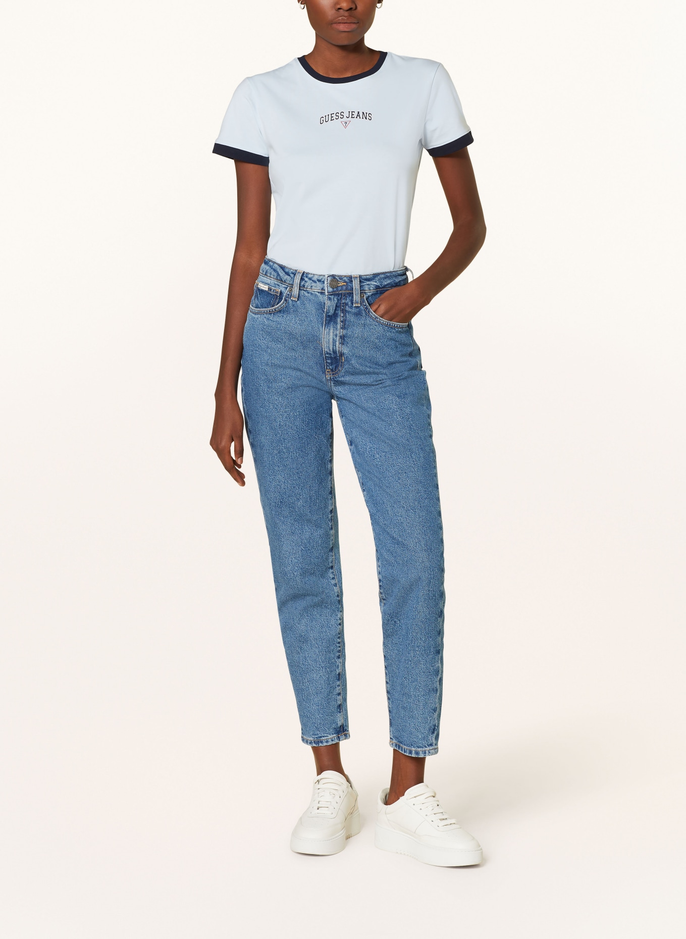 GUESS JEANS T-shirt, Color: LIGHT BLUE (Image 2)