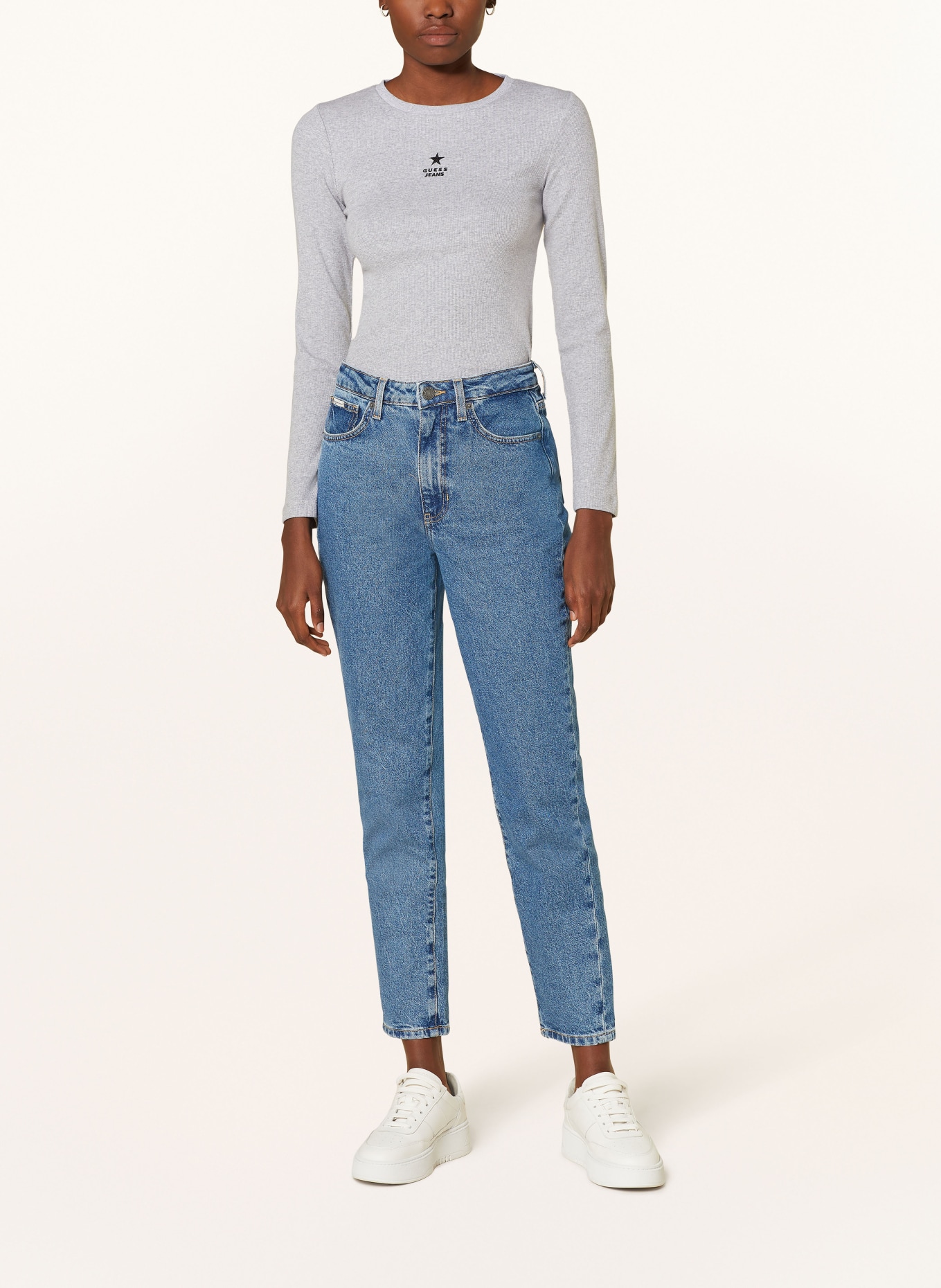 GUESS JEANS Long sleeve shirt in gray
