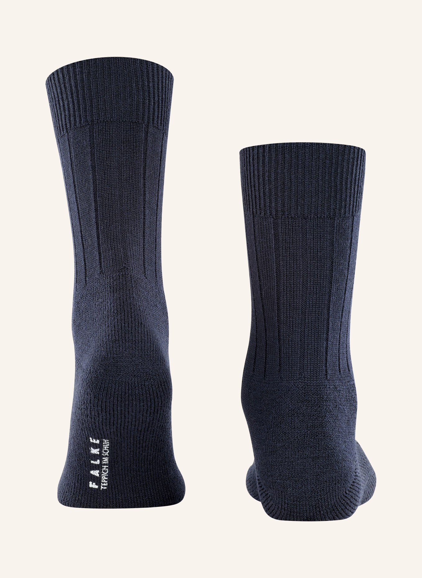 FALKE Strümpfe TEPPICH IM SCHUH aus Merinowolle: 6370 DARK NAVY