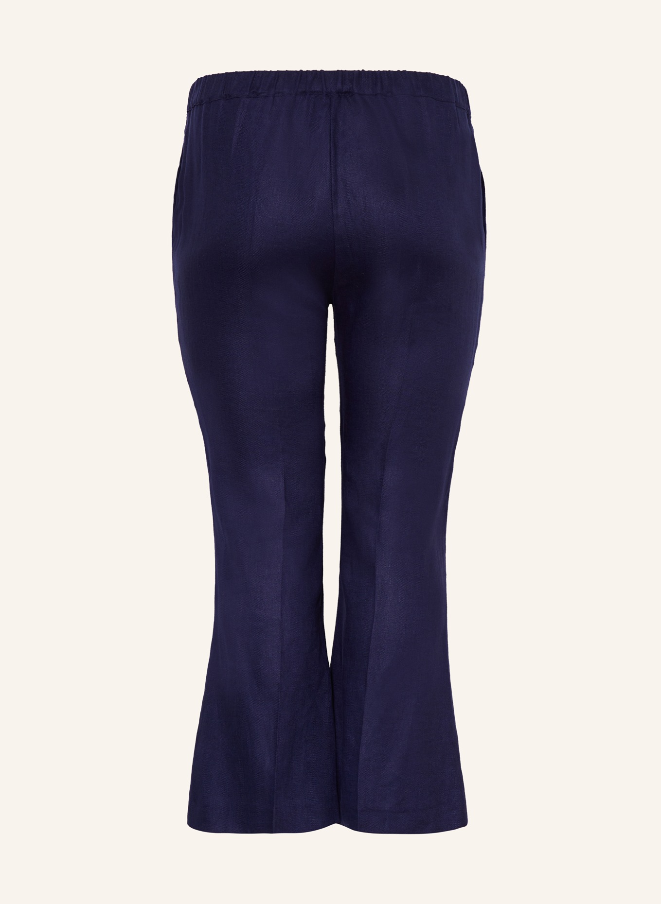 MARINA RINALDI PERSONA 7/8 pants made of linen, Color: DARK BLUE (Image 2)