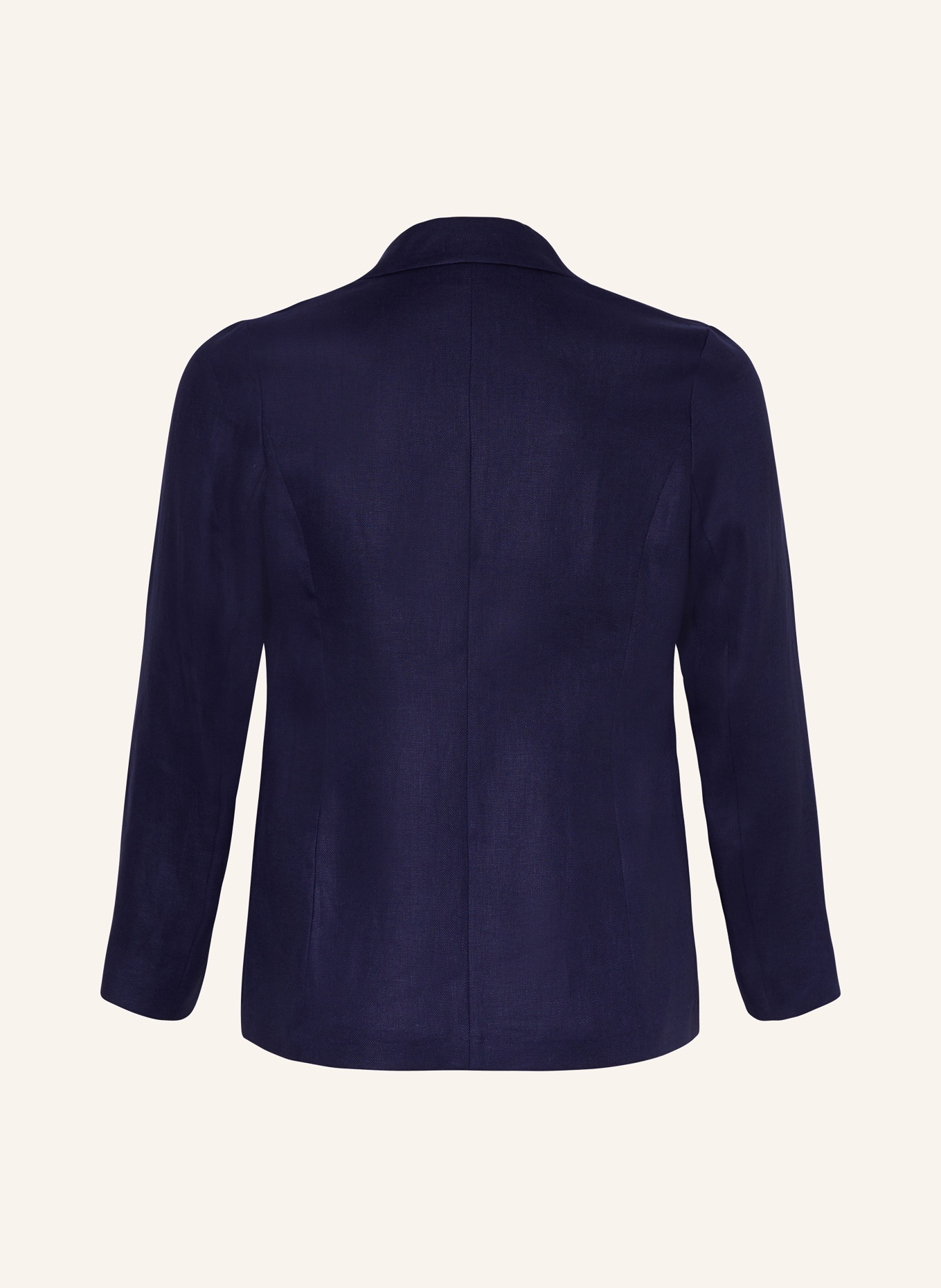 MARINA RINALDI PERSONA Linen blazer, Color: DARK BLUE (Image 2)
