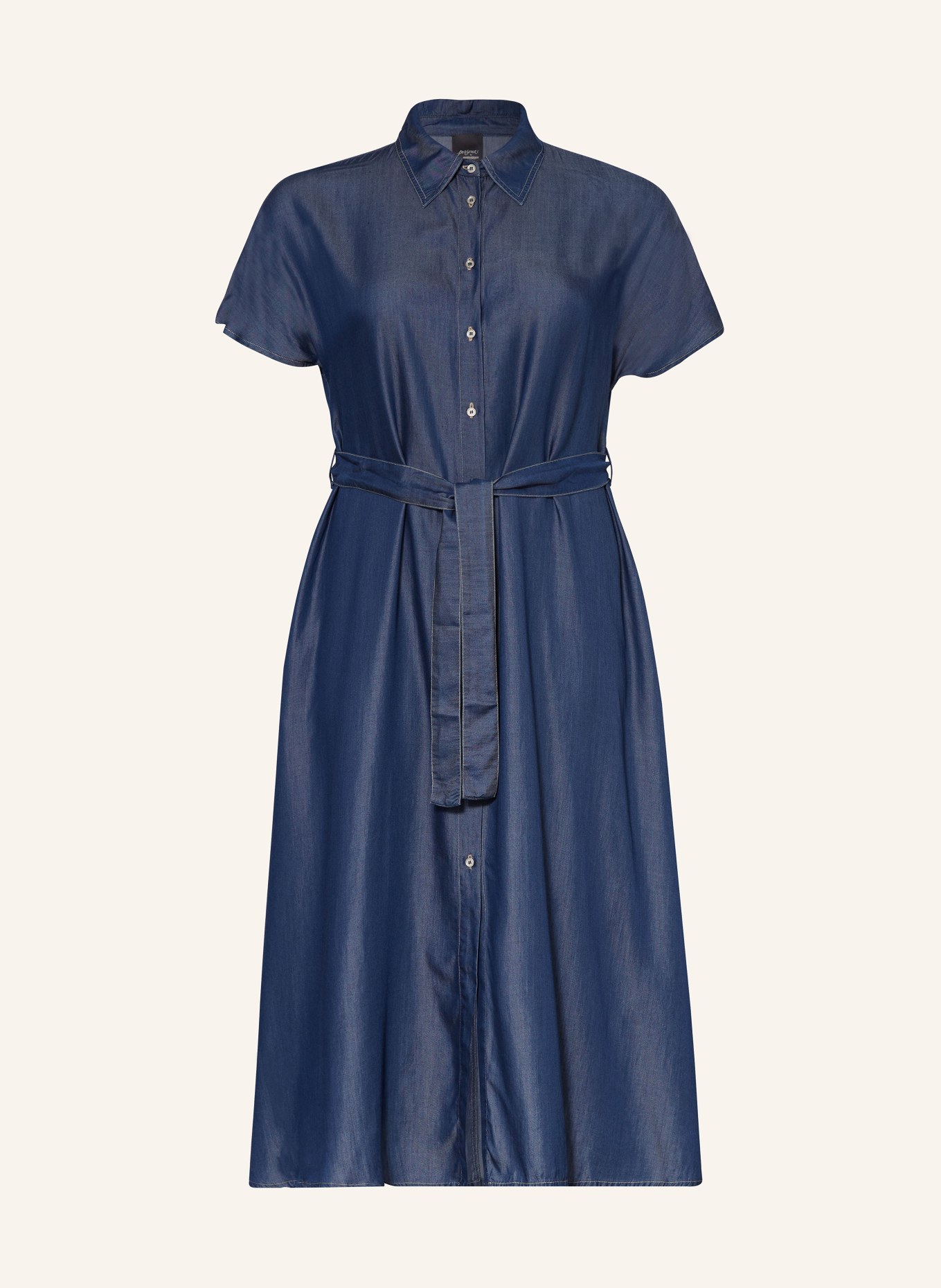 MARINA RINALDI PERSONA Hemdblusenkleid in Jeansoptik, Farbe: BLAU (Bild 1)