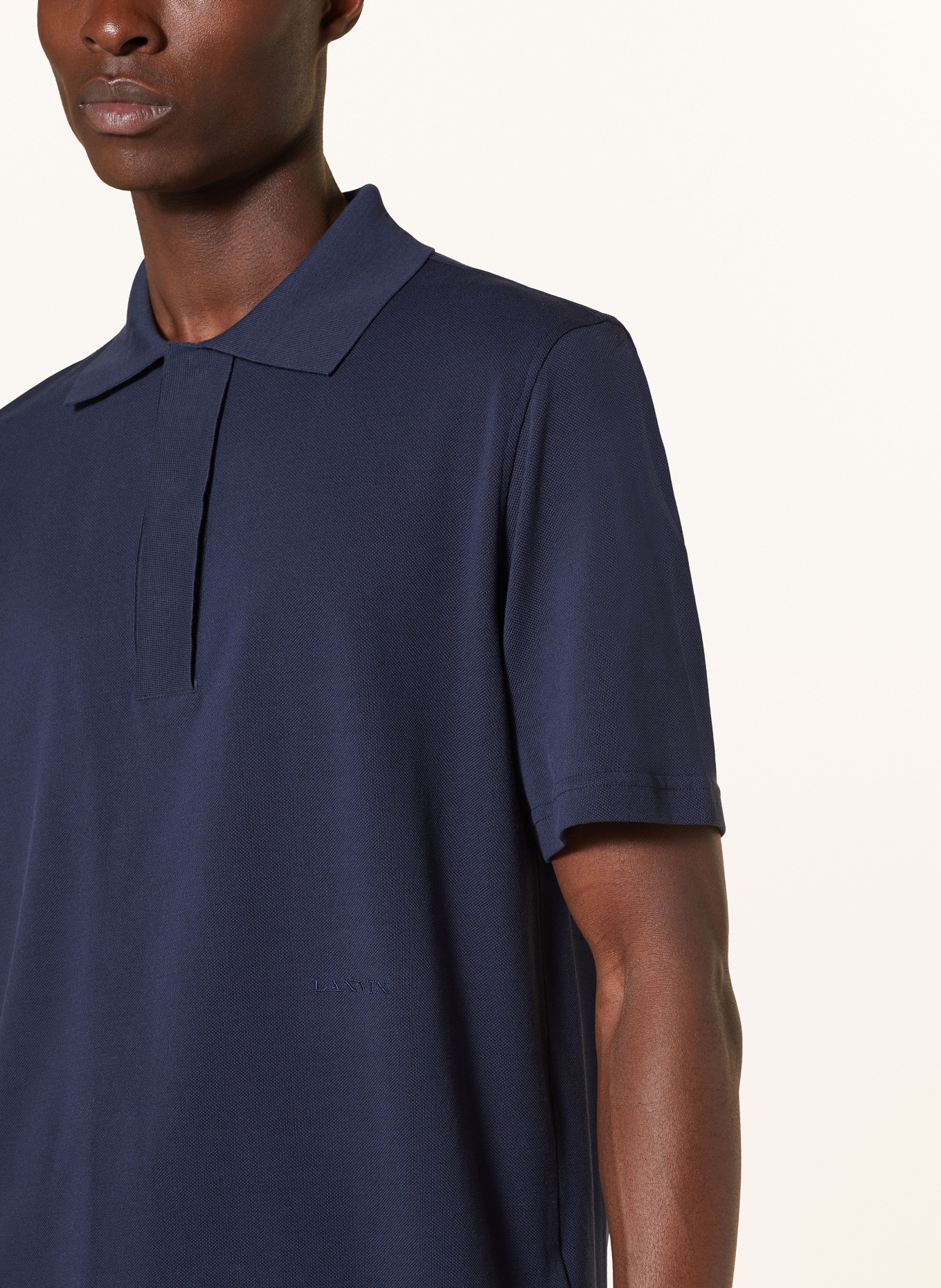 LANVIN Piqué-Poloshirt, Farbe: DUNKELBLAU (Bild 4)