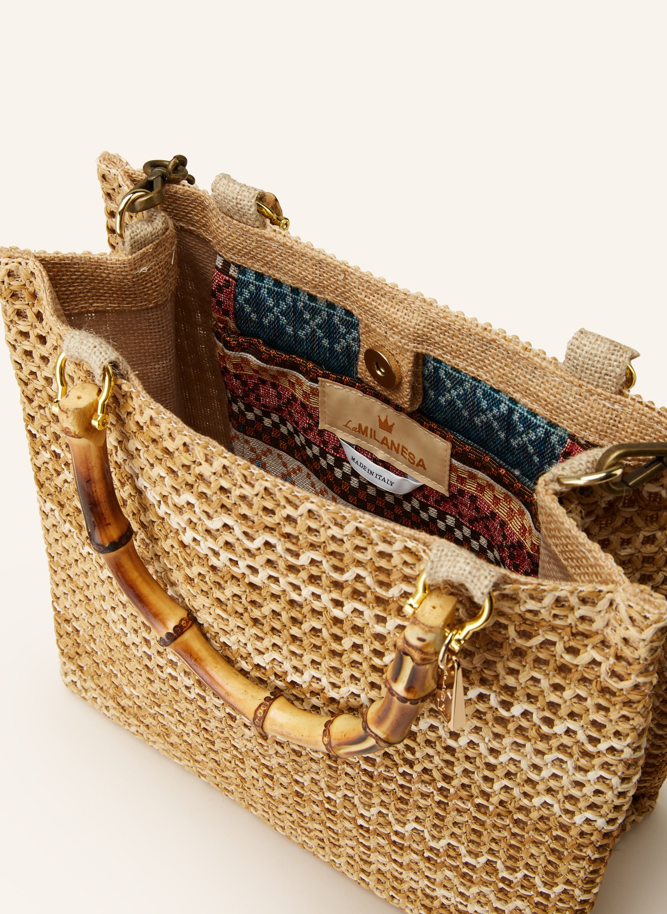 La MILANESA Handbag AMERICANO, Color: BEIGE (Image 3)