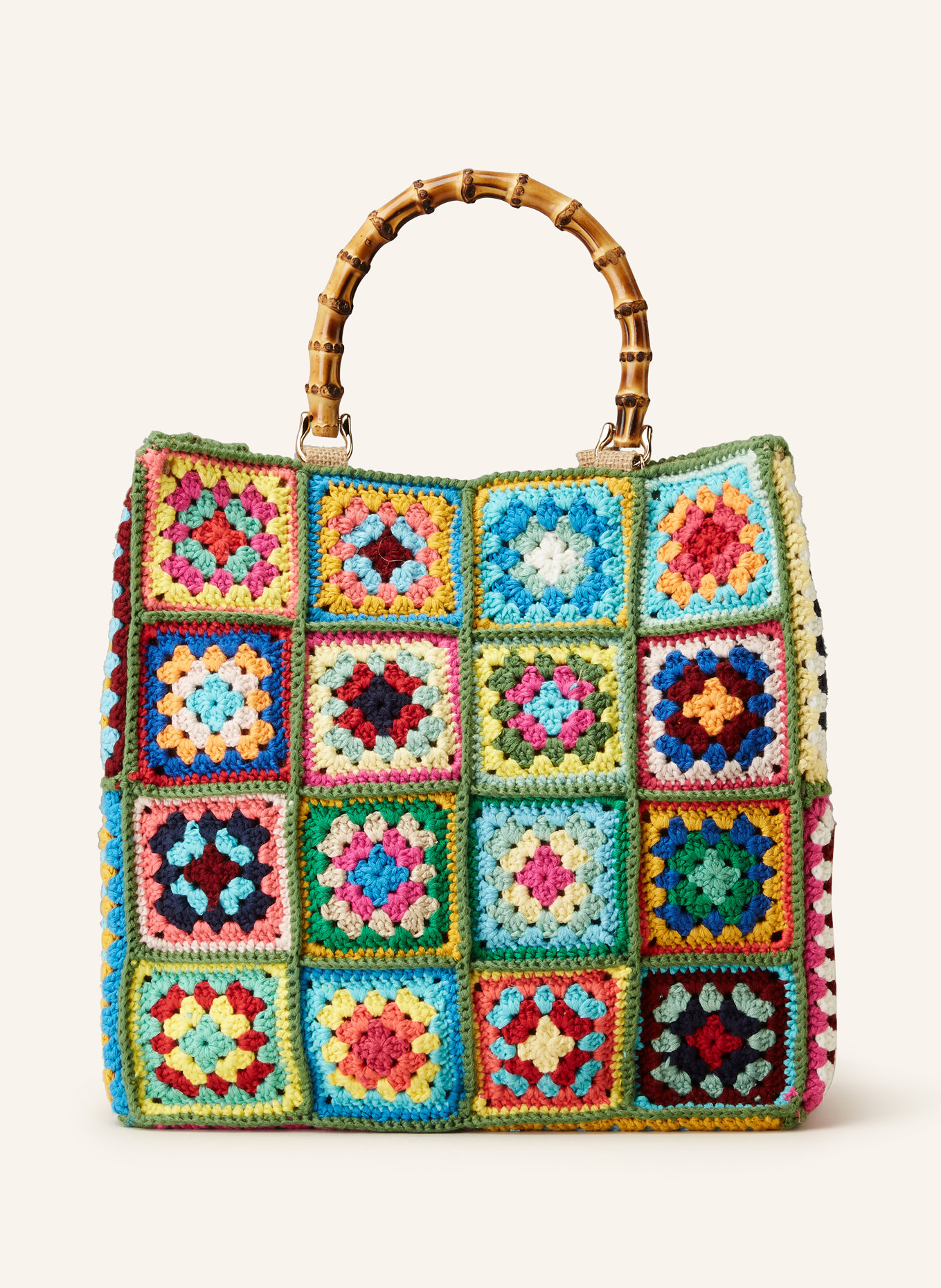 La MILANESA Handbag MEDIUM, Color: PINK/ TURQUOISE/ YELLOW (Image 1)