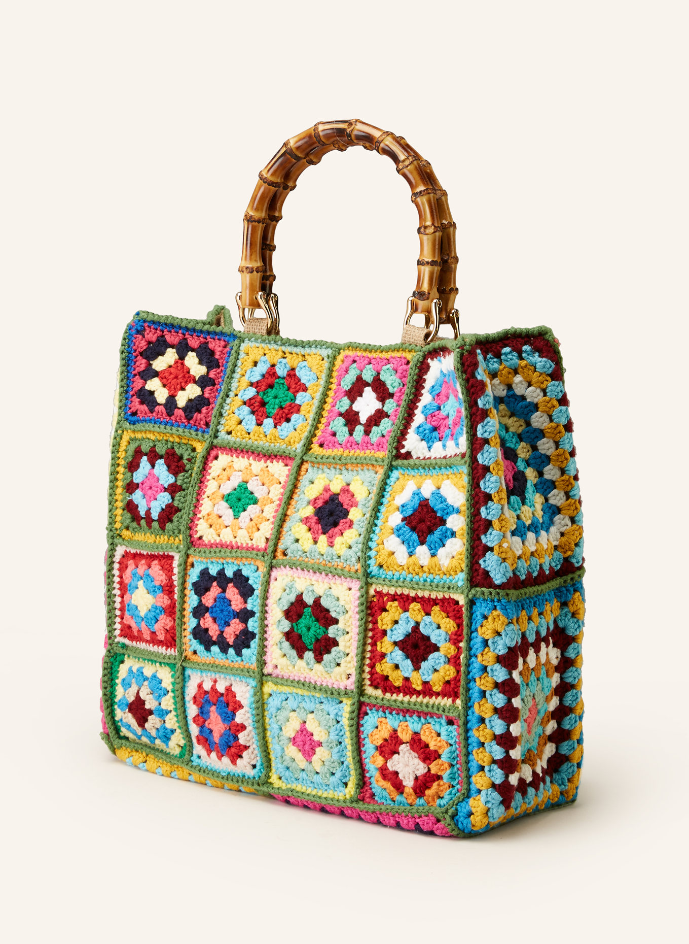 La MILANESA Handbag MEDIUM, Color: PINK/ TURQUOISE/ YELLOW (Image 2)