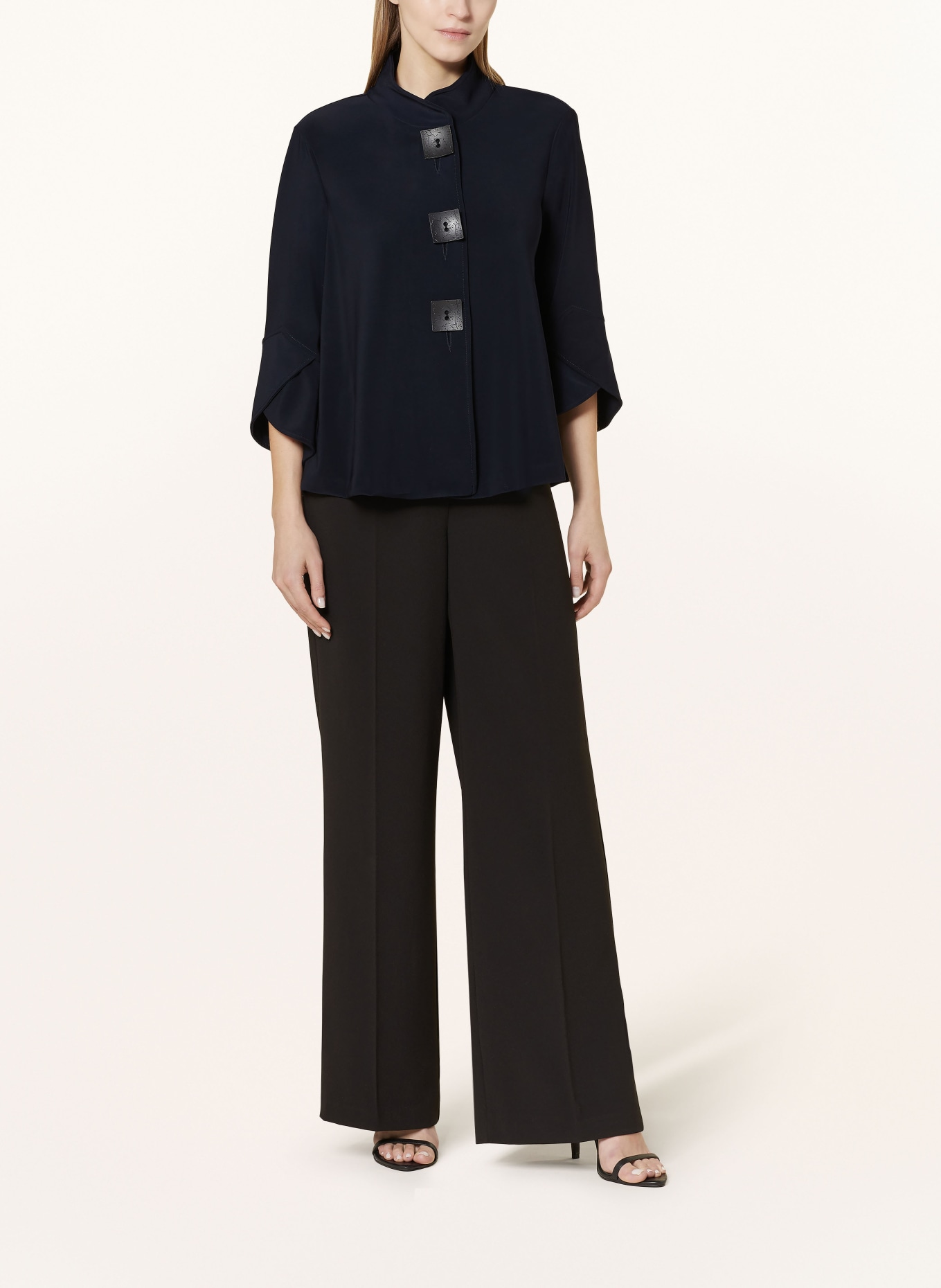 Joseph Ribkoff Kurtka z dżerseju z rękawami 3/4: GRANATOWY