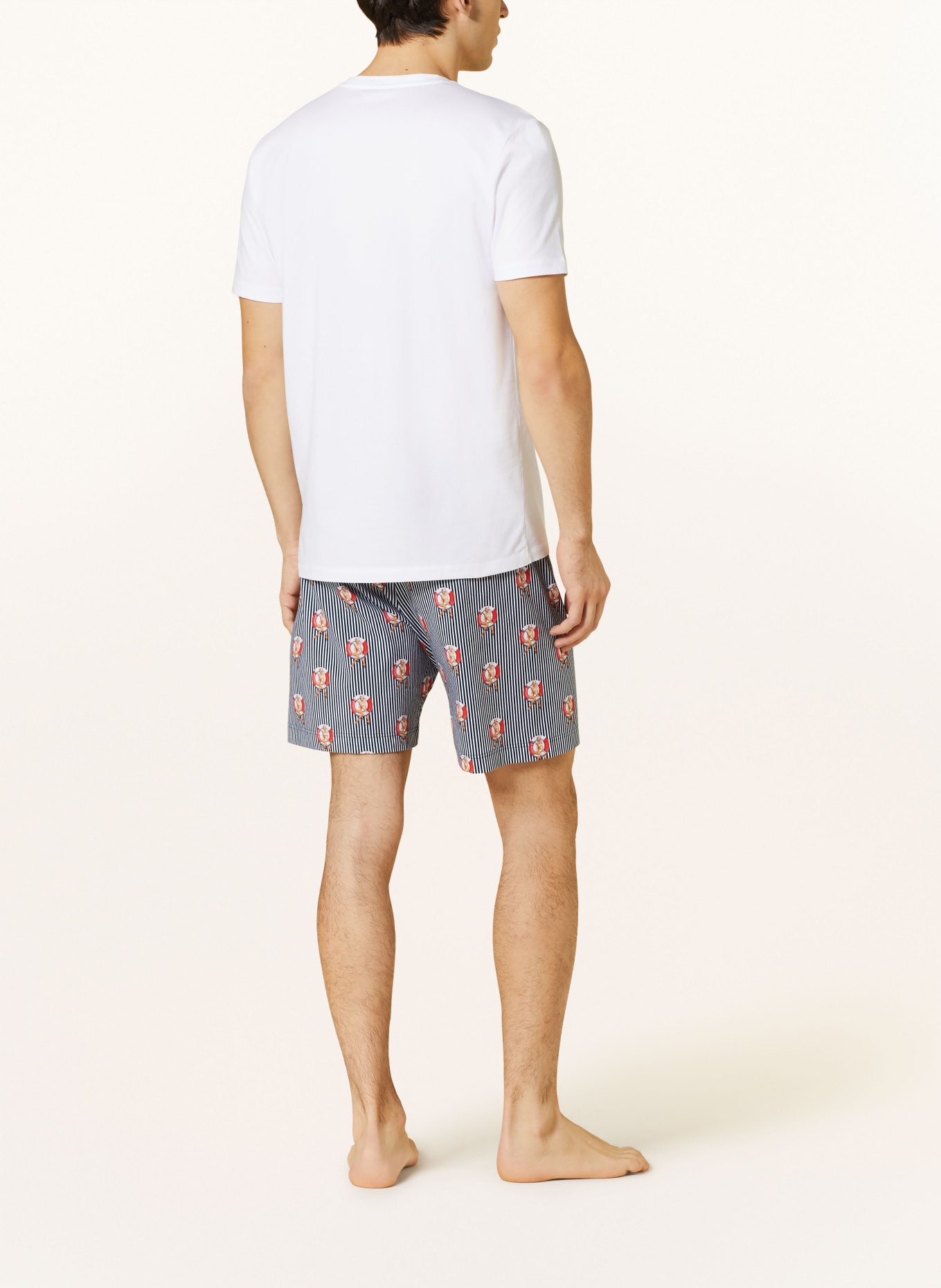 mey Pajama shirt series LIFEBELT, Color: WHITE (Image 3)