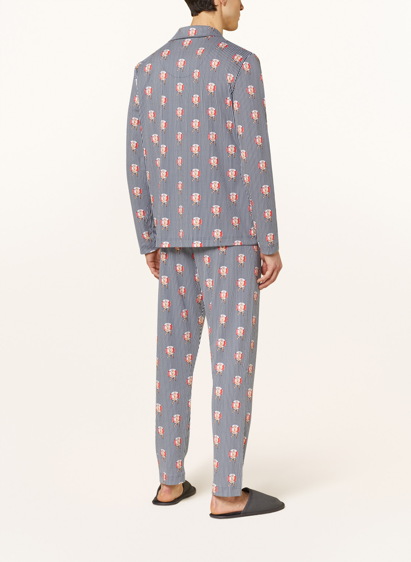 mey Pajamas series LIFEBELT, Color: DARK BLUE/ WHITE (Image 3)