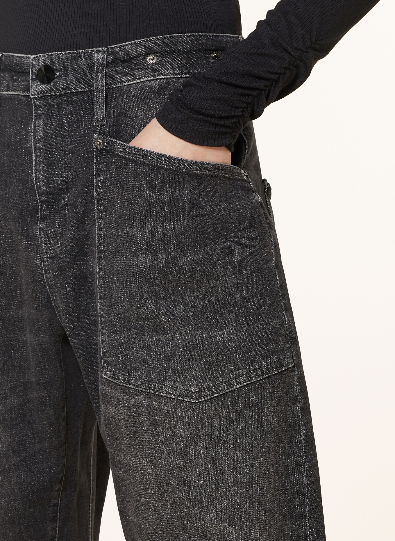 MAC Boyfriend Jeans BAGGY, Farbe: SCHWARZ (Bild 5)