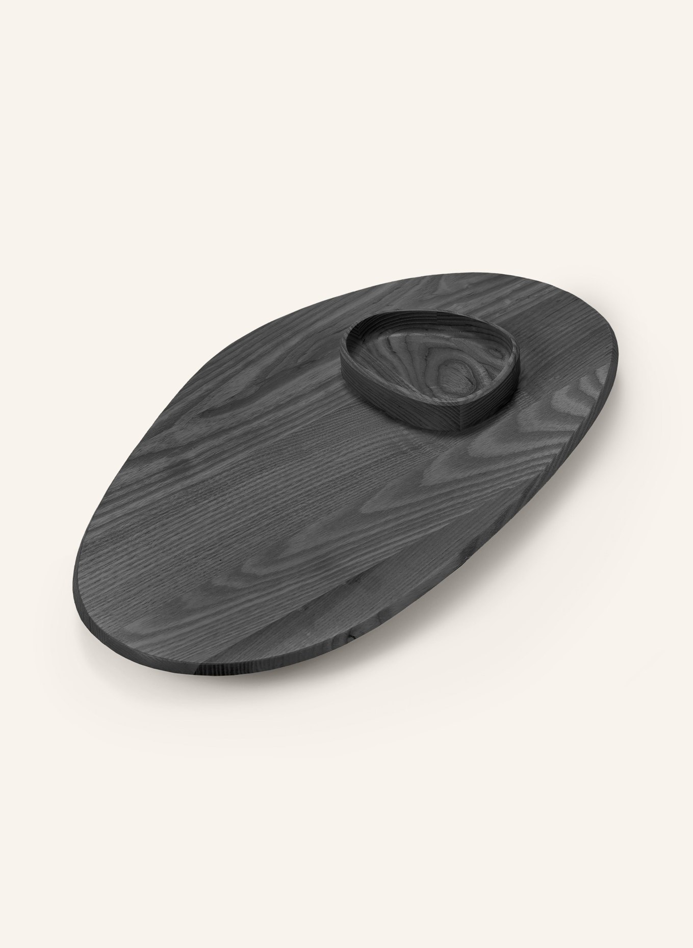 SERAX Set DUNE: Servierplatte und Schale: SCHWARZ