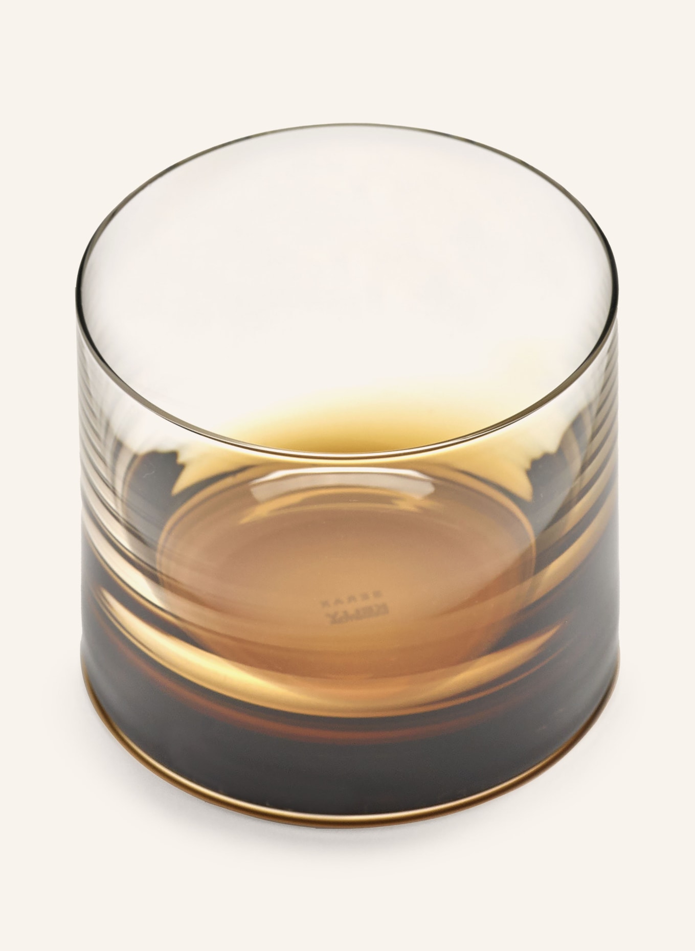 SERAX Set of 4 drinking glasses ZUMA, Color: DARK ORANGE/ WHITE (Image 2)