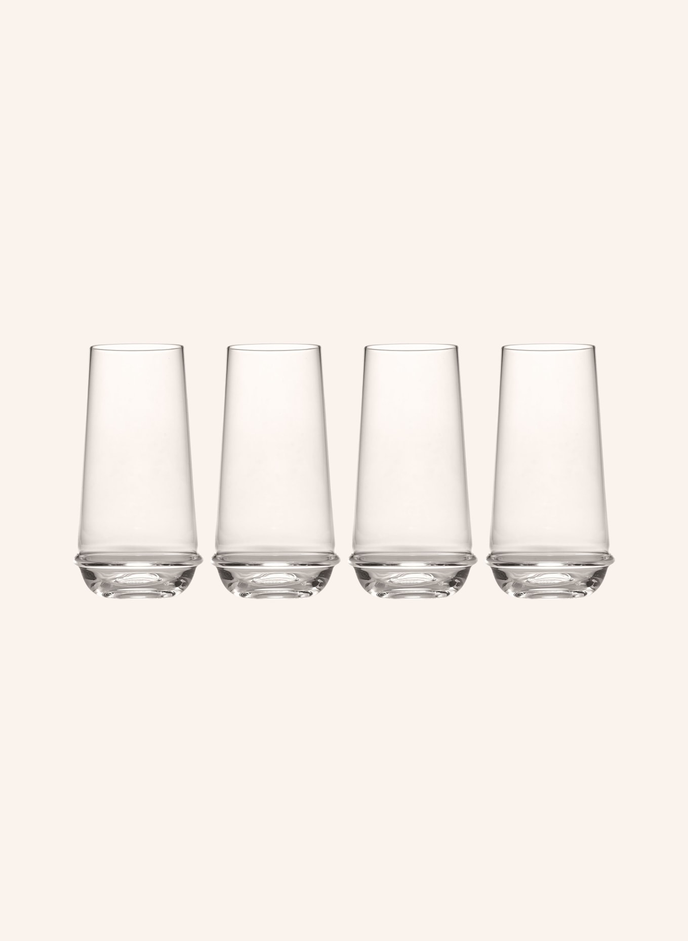SERAX Set of 4 tall drinking glasses DUNE, Color: WHITE (Image 1)