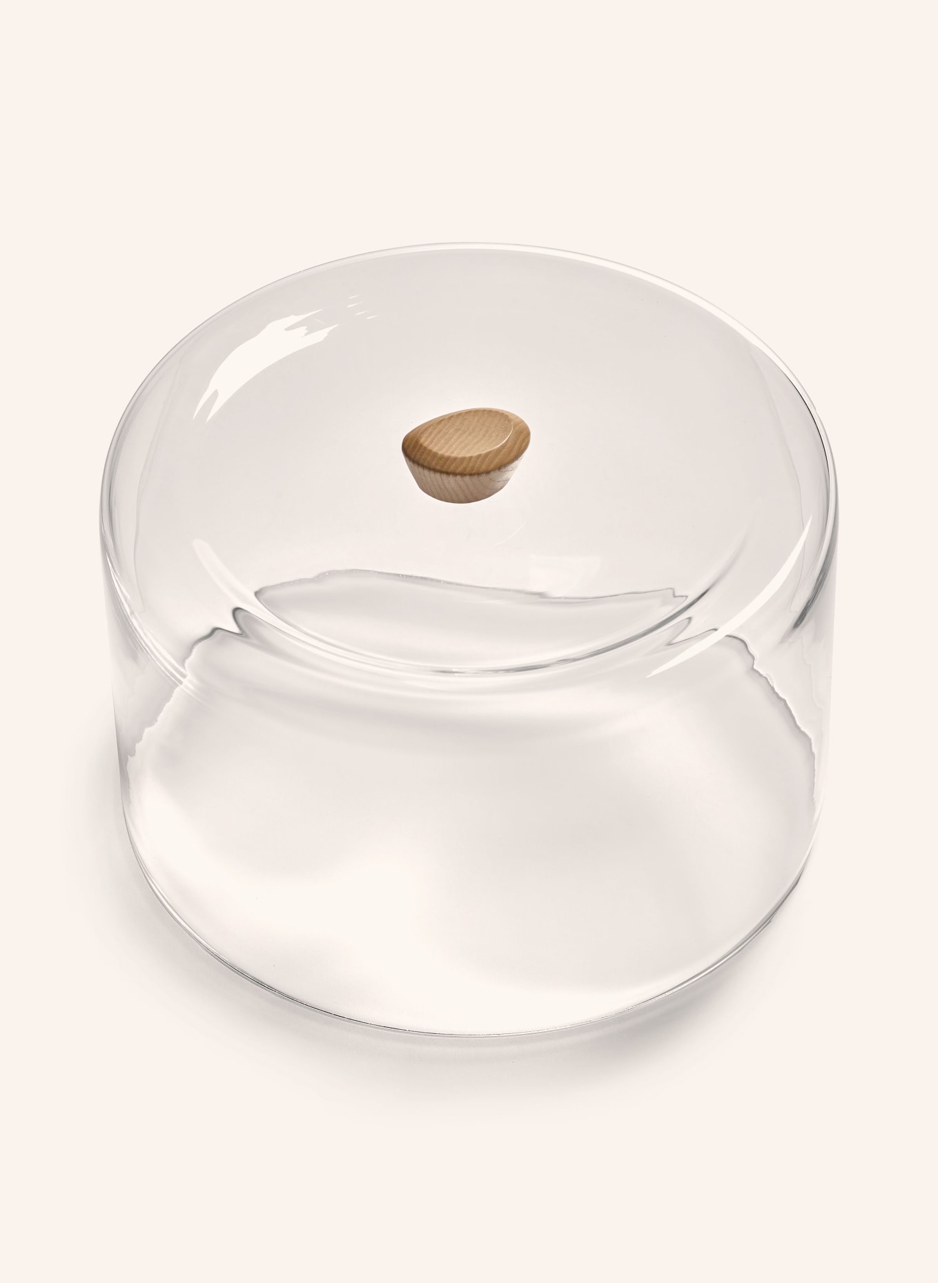 SERAX Glass bell DUNE, Color: WHITE/ LIGHT BROWN (Image 2)