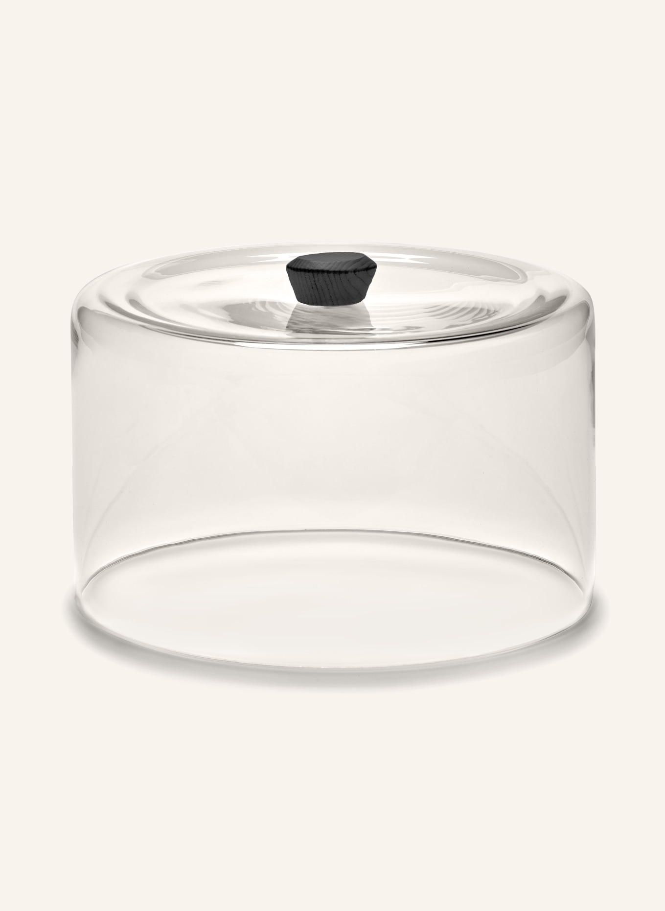 SERAX Glass bell DUNE, Color: BLACK/ WHITE (Image 1)