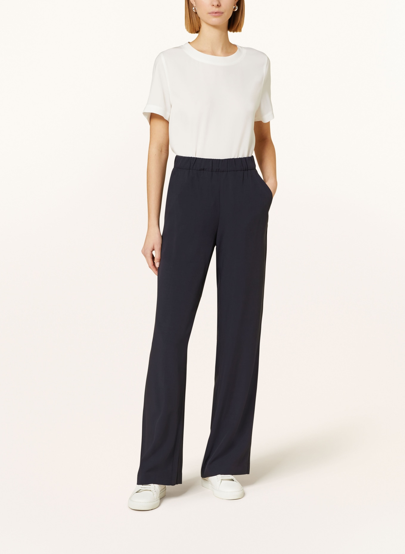 MAC Wide leg trousers CHIARA, Color: DARK BLUE (Image 2)