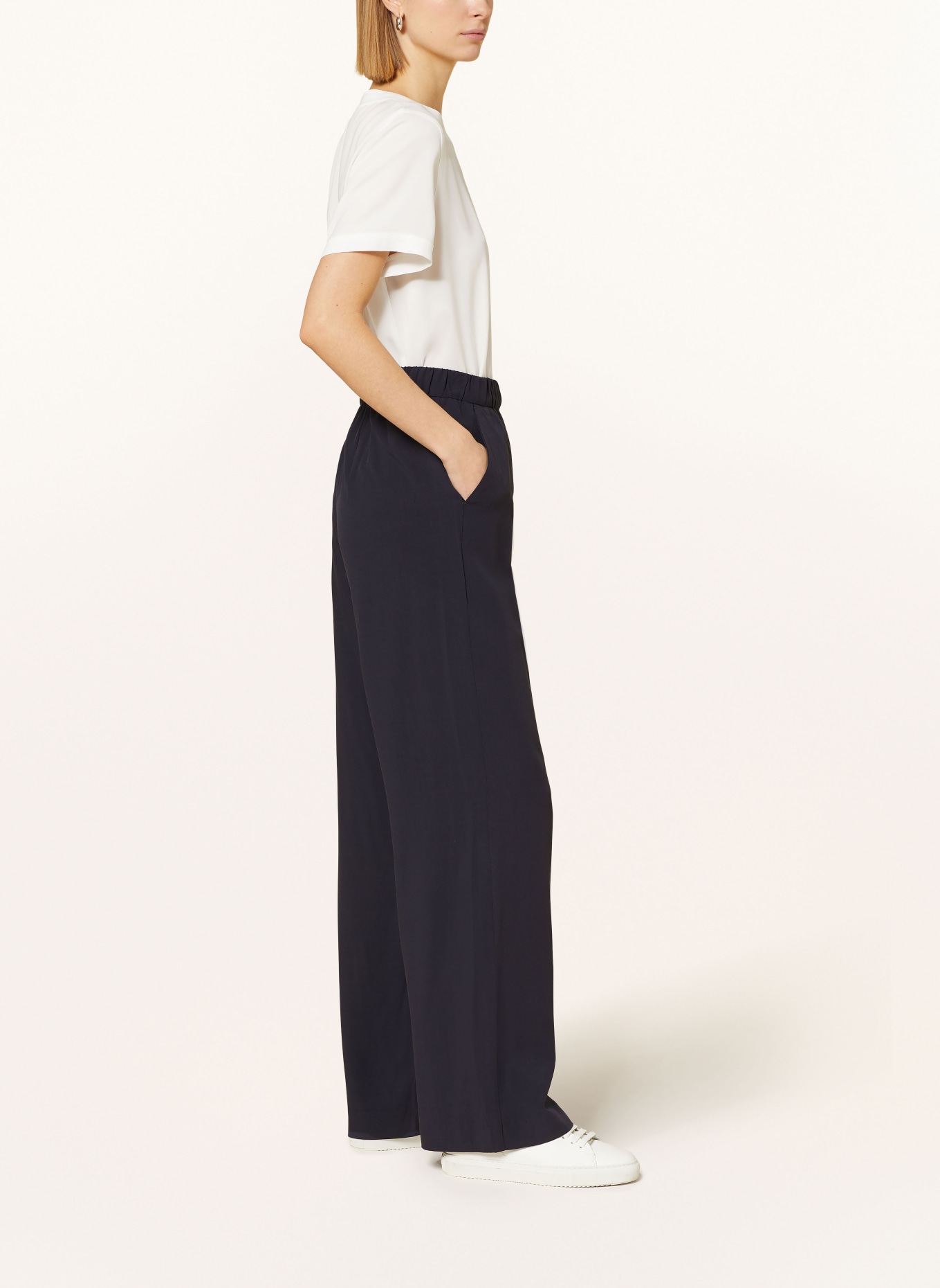 MAC Wide leg trousers CHIARA, Color: DARK BLUE (Image 4)