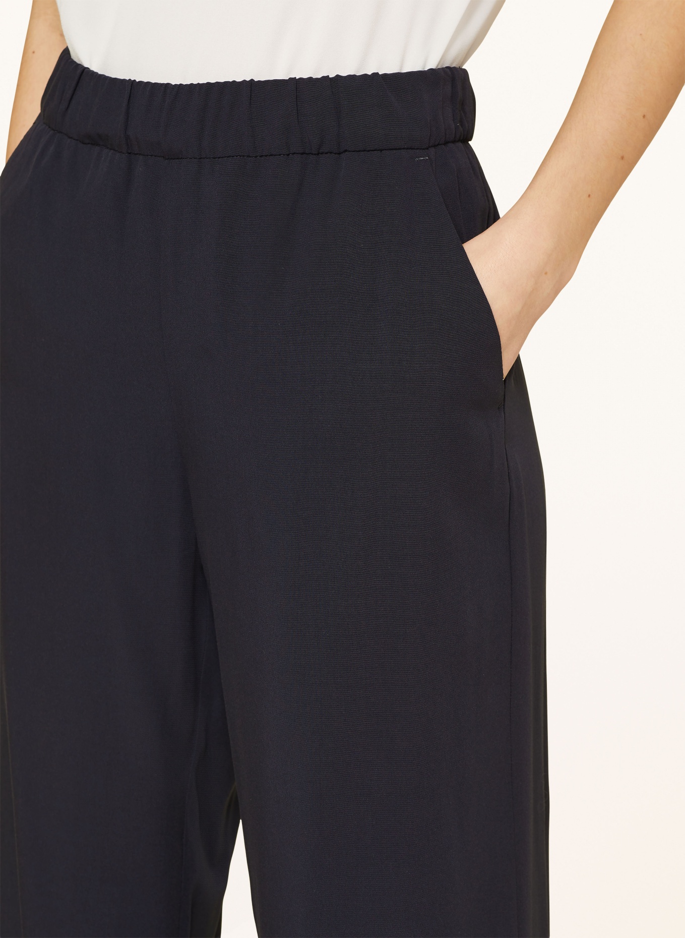 MAC Wide leg trousers CHIARA, Color: DARK BLUE (Image 5)