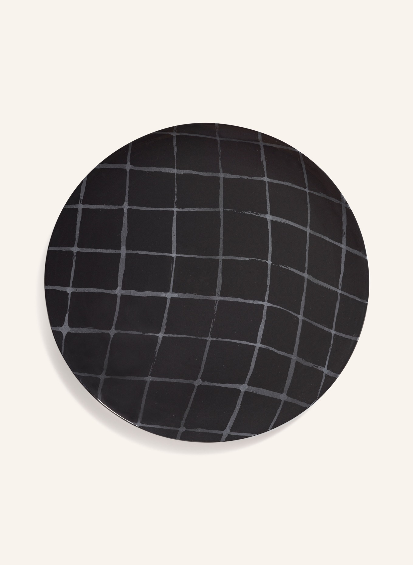 SERAX 2er-Set Menüteller ZUMA L: DUNKELGRAU