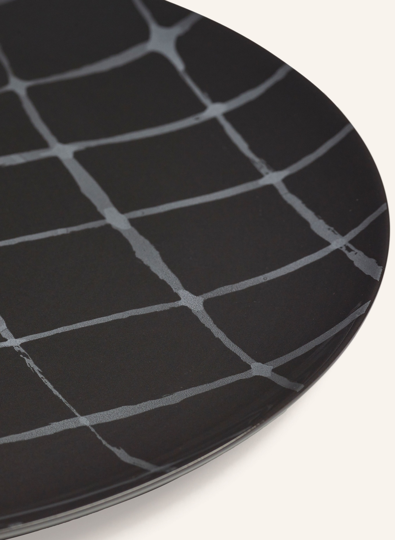 SERAX 2er-Set Menüteller ZUMA L: DUNKELGRAU