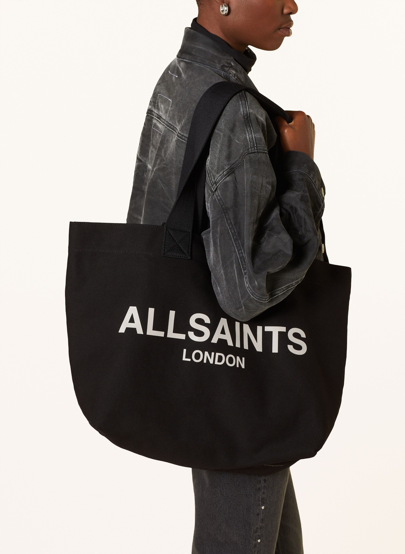 ALLSAINTS Shopper ALI, Color: BLACK (Image 4)