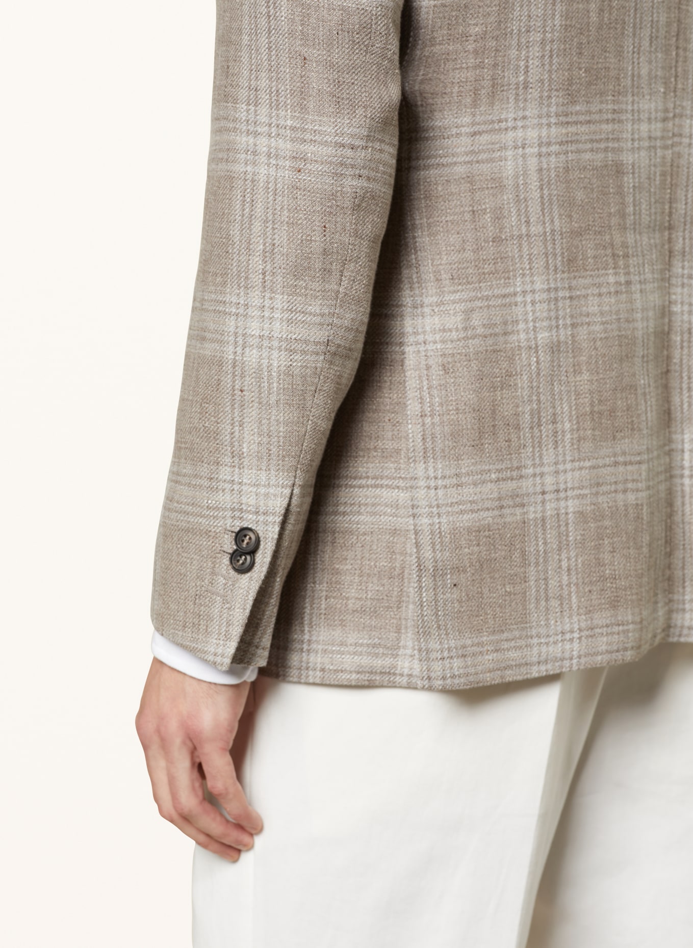 CORNELIANI Suit jacket slim fit with detachable yoke, Color: 030 BEIGE (Image 6)