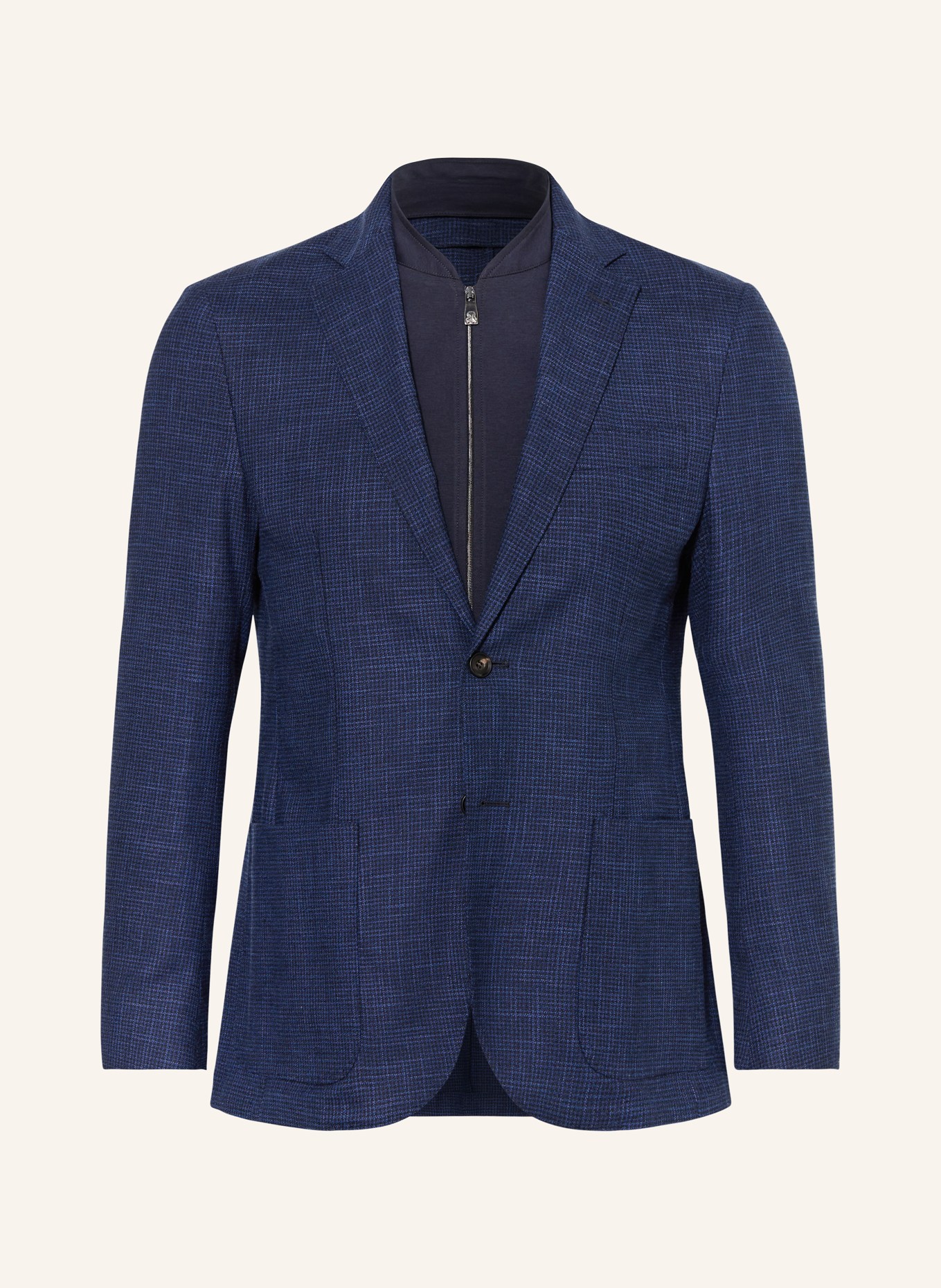 CORNELIANI Tailored jacket extra slim fit with removable trim, Color: 003 NAVY (Image 1)