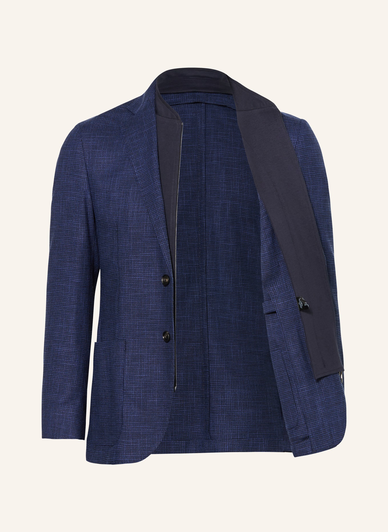 CORNELIANI Tailored jacket extra slim fit with removable trim, Color: 003 NAVY (Image 4)