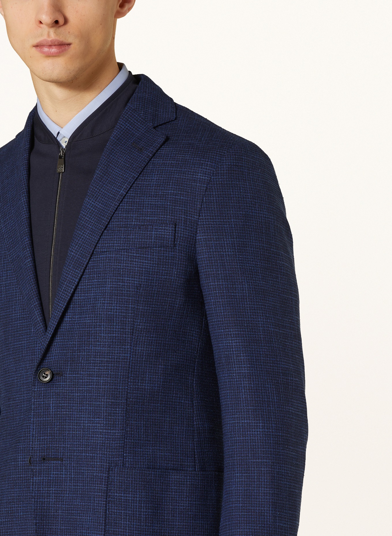 CORNELIANI Tailored jacket extra slim fit with removable trim, Color: 003 NAVY (Image 7)