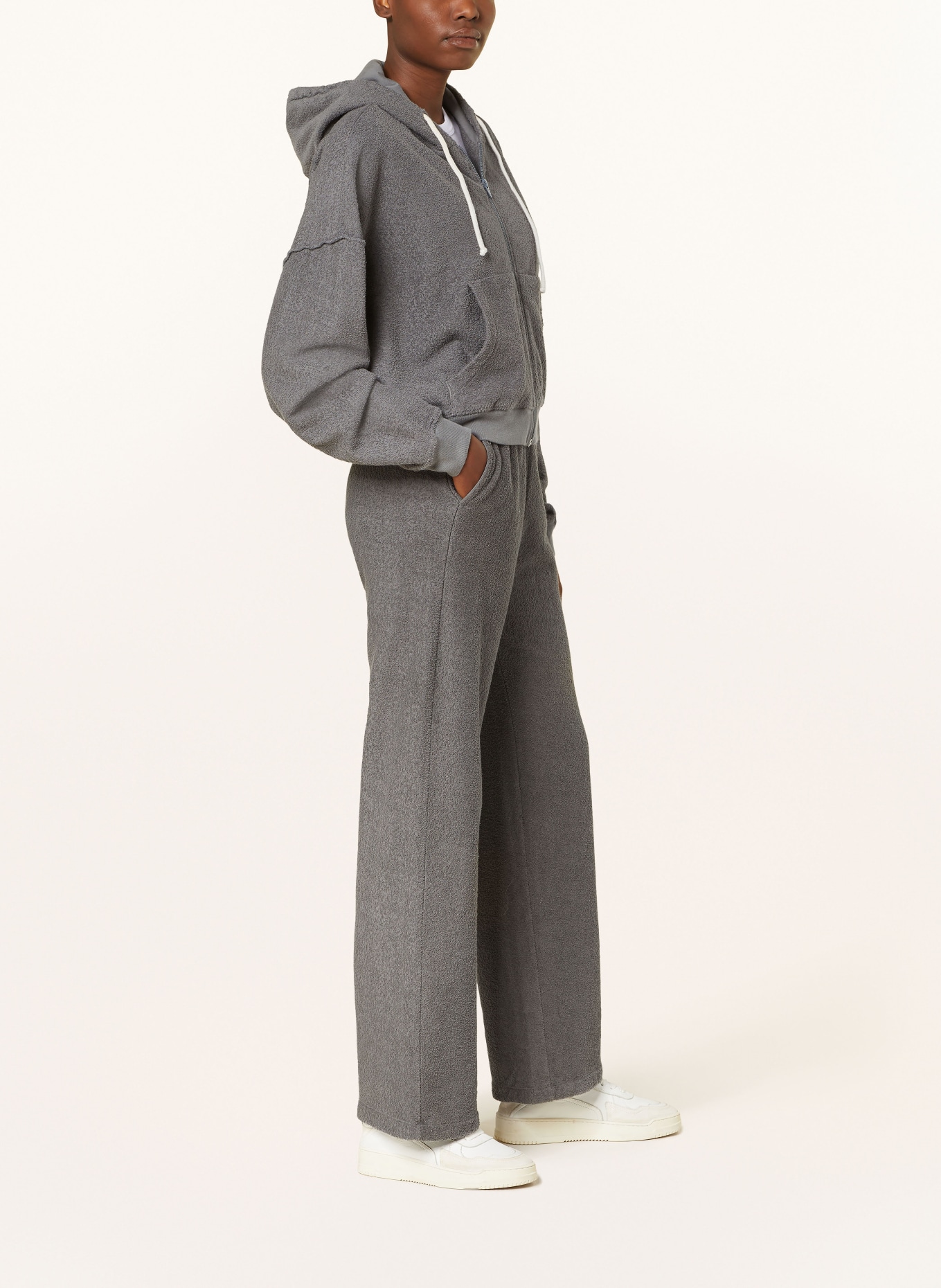 American Vintage Terry trousers BOBYPARK, Color: GRAY (Image 4)