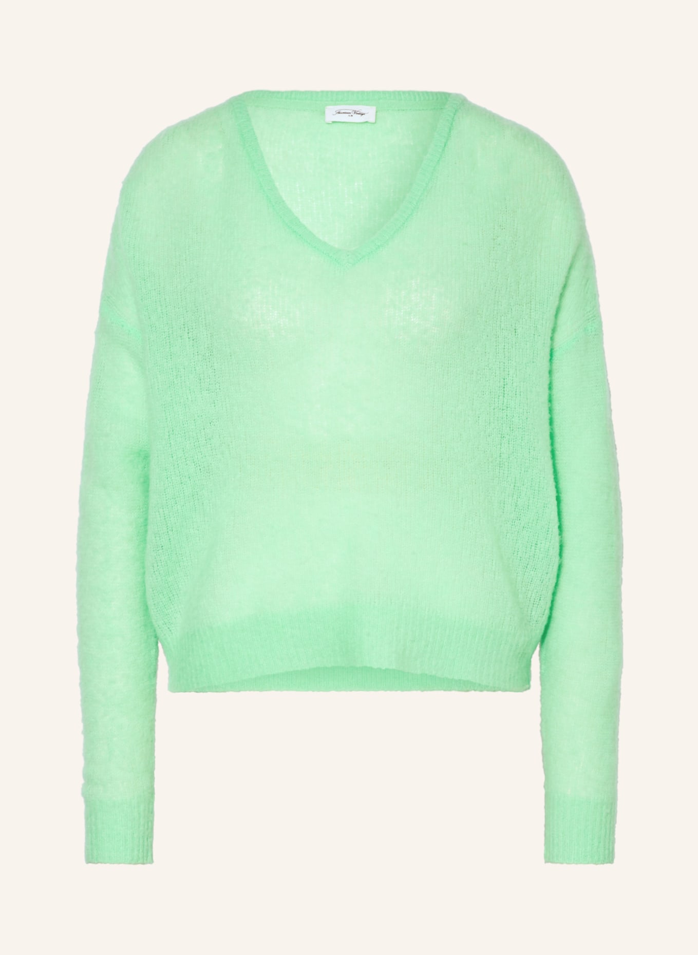 American Vintage Sweater ZAKDAY, Color: NEON GREEN (Image 1)