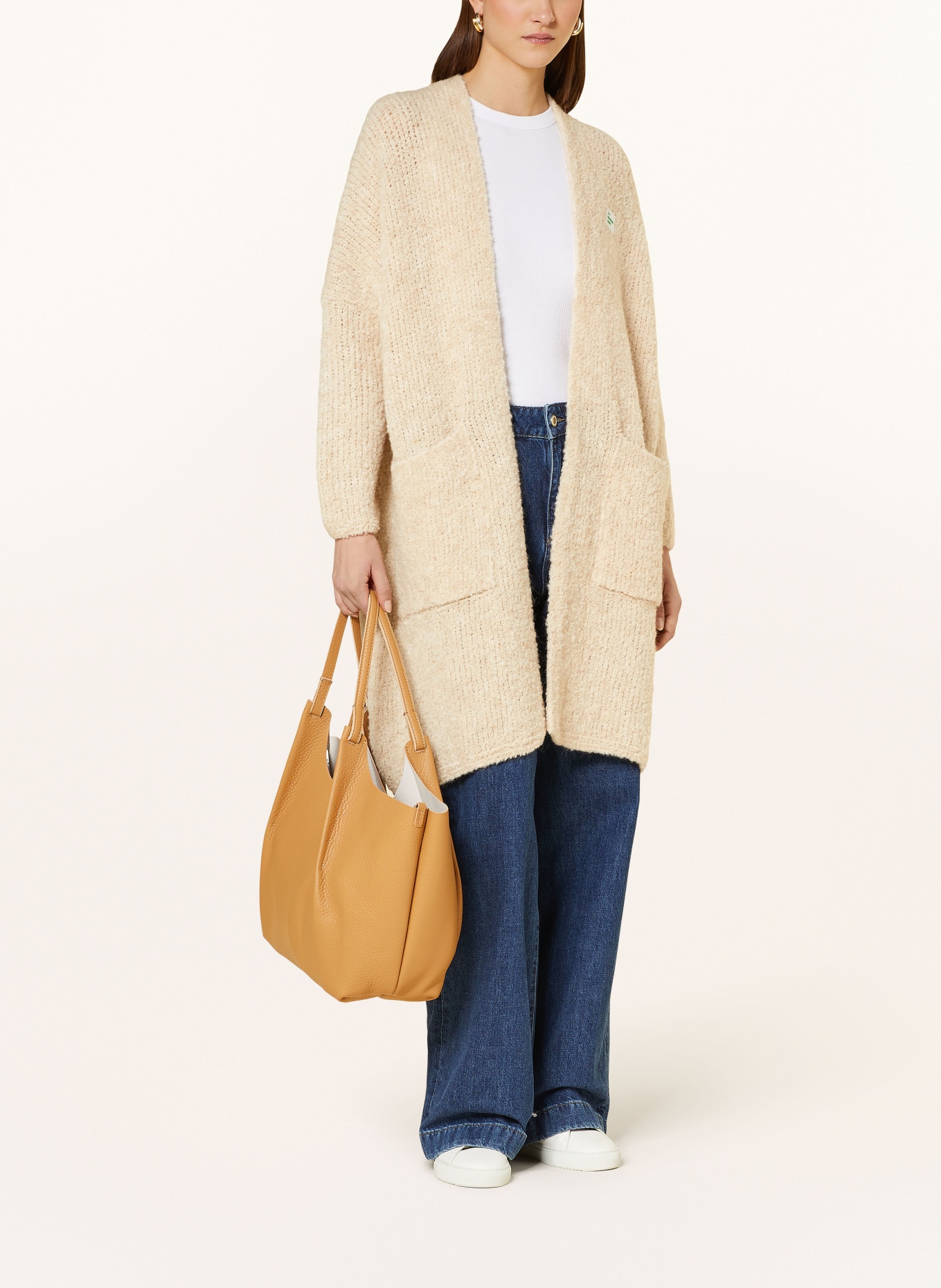American Vintage Knit cardigan ZOLLY, Color: BEIGE (Image 2)
