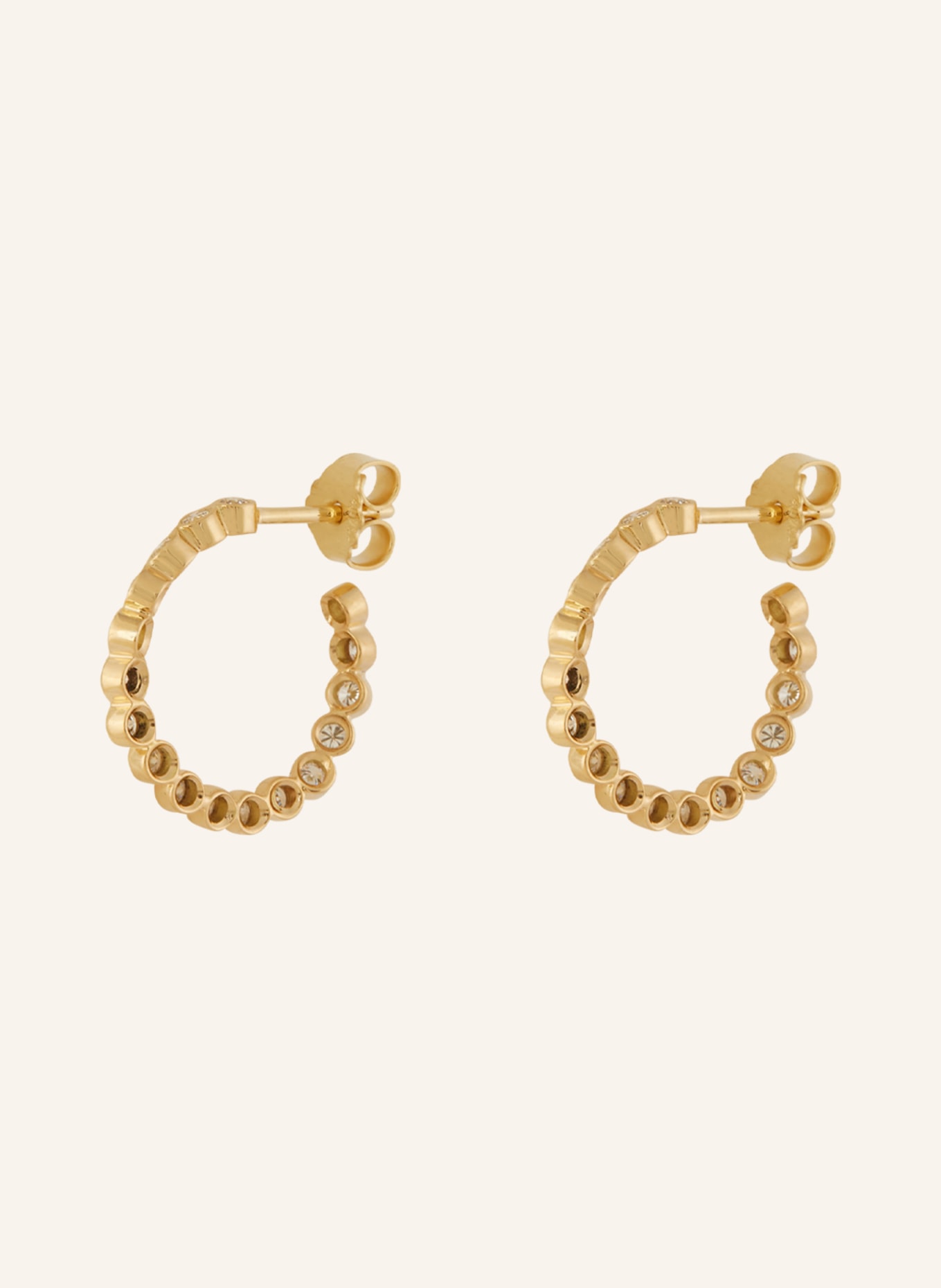 ariane ernst Creole earrings THE ONE III, Color: GOLD/ WHITE (Image 1)