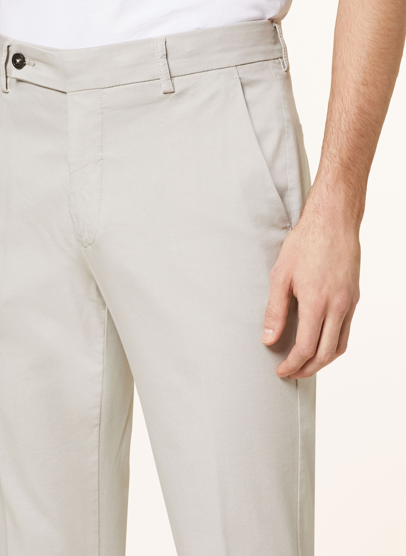 BERWICH Chino kalhoty Extra Slim Fit, Barva: BÉŽOVÁ (Obrázek 5)