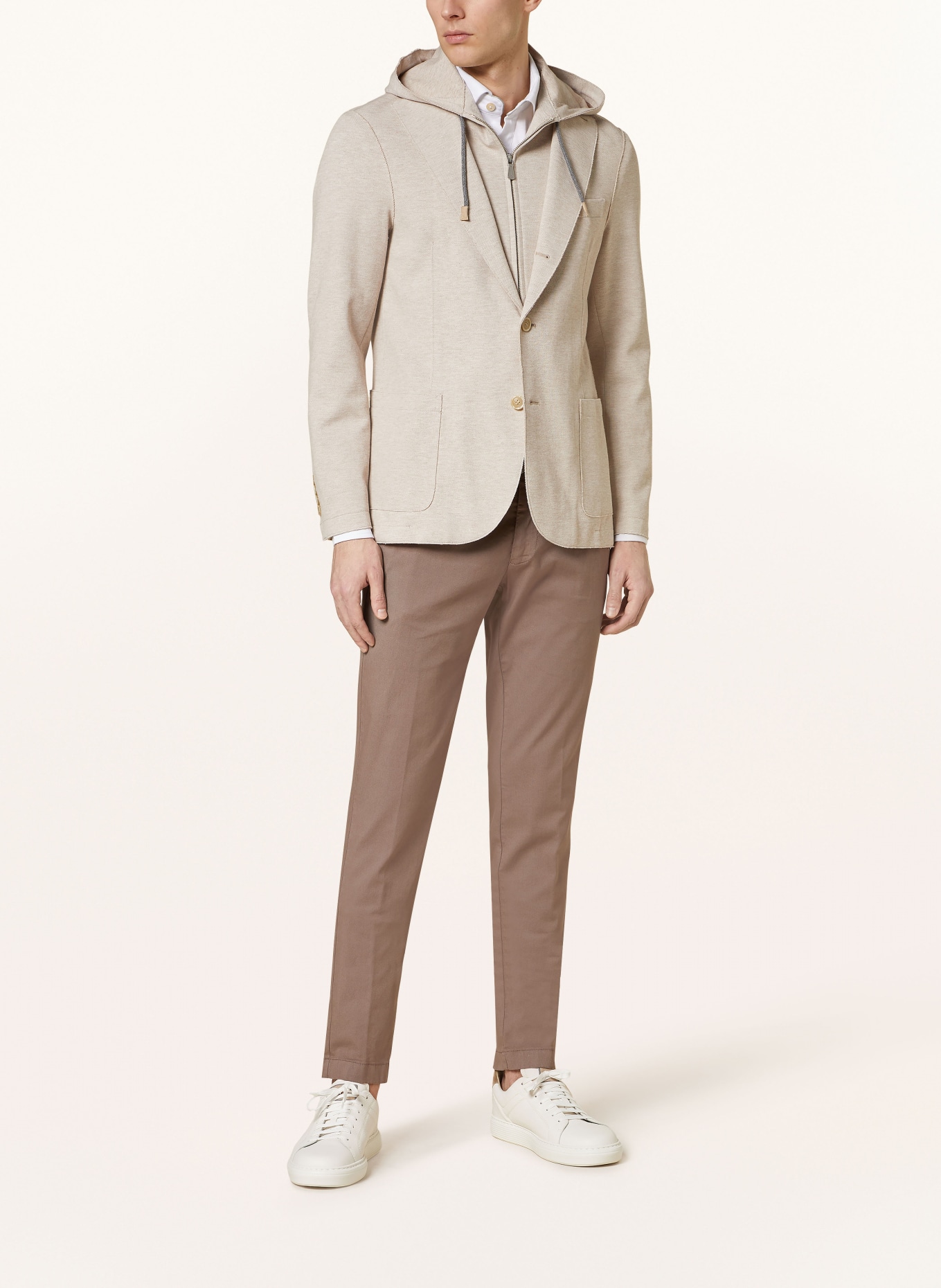 BERWICH Chino Extra Slim Fit: BRAUN