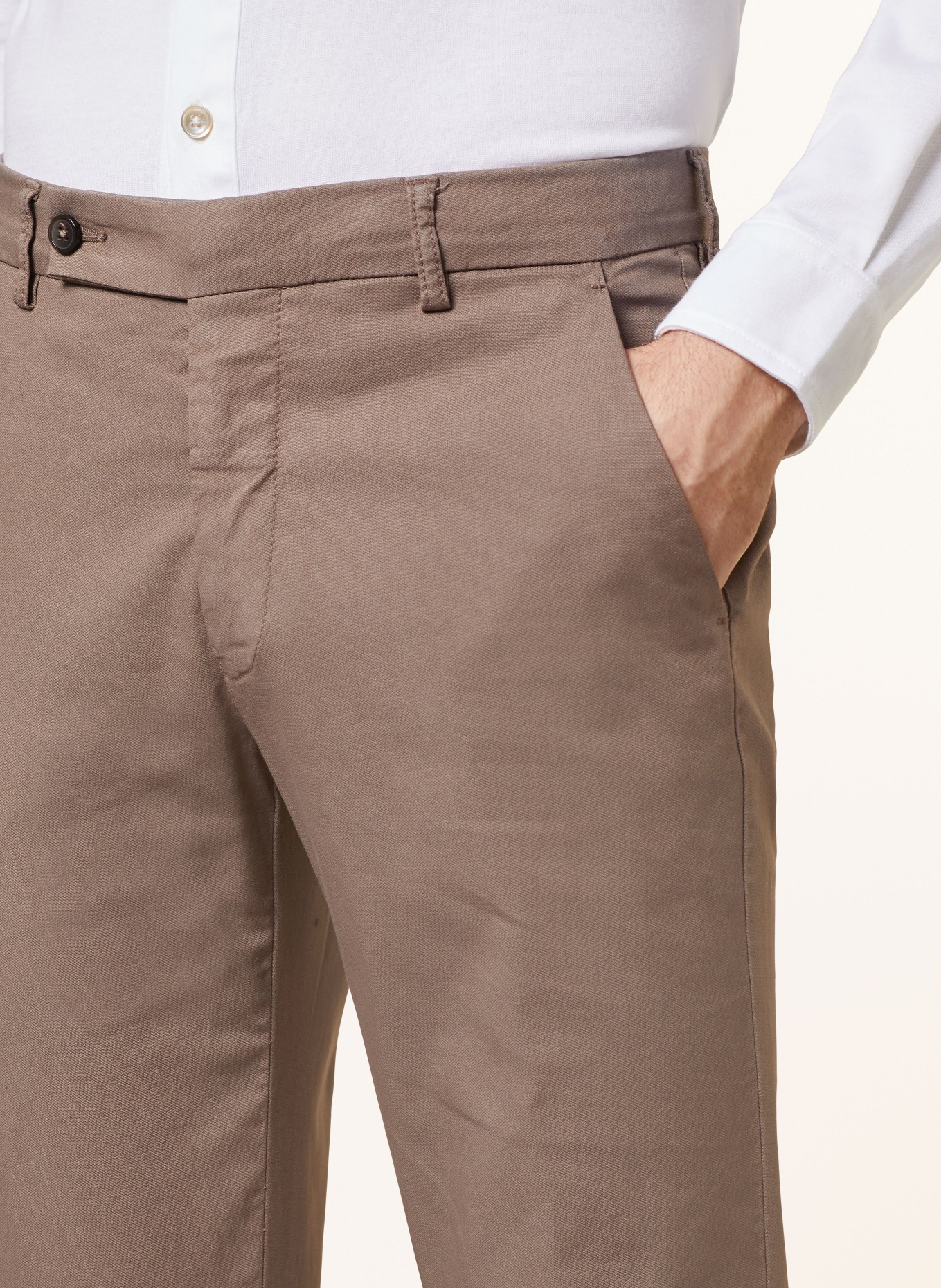BERWICH Chino Extra Slim Fit: BRAUN