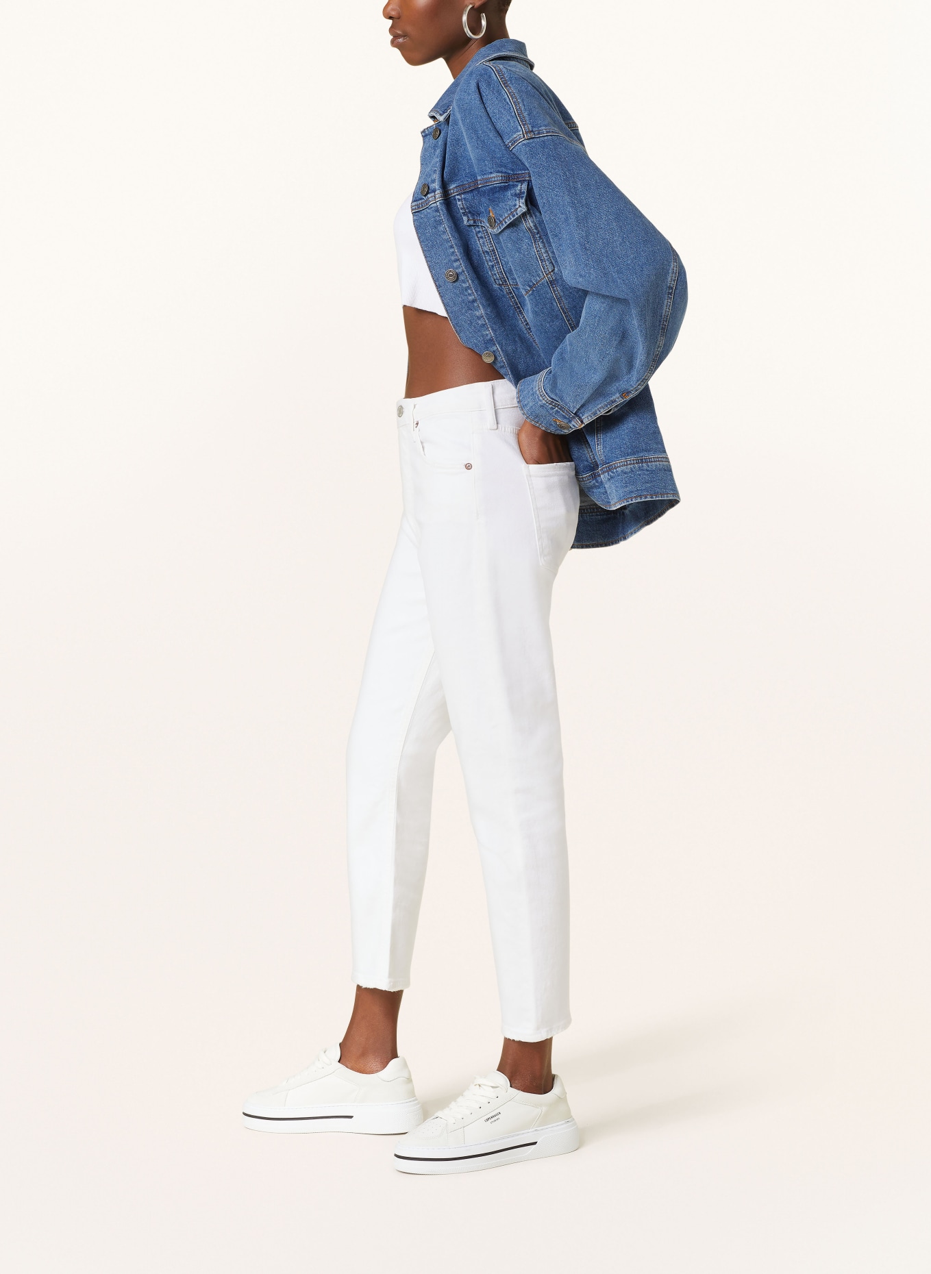 AGOLDE 7/8 jeans RILEY, Color: WHITE (Image 4)