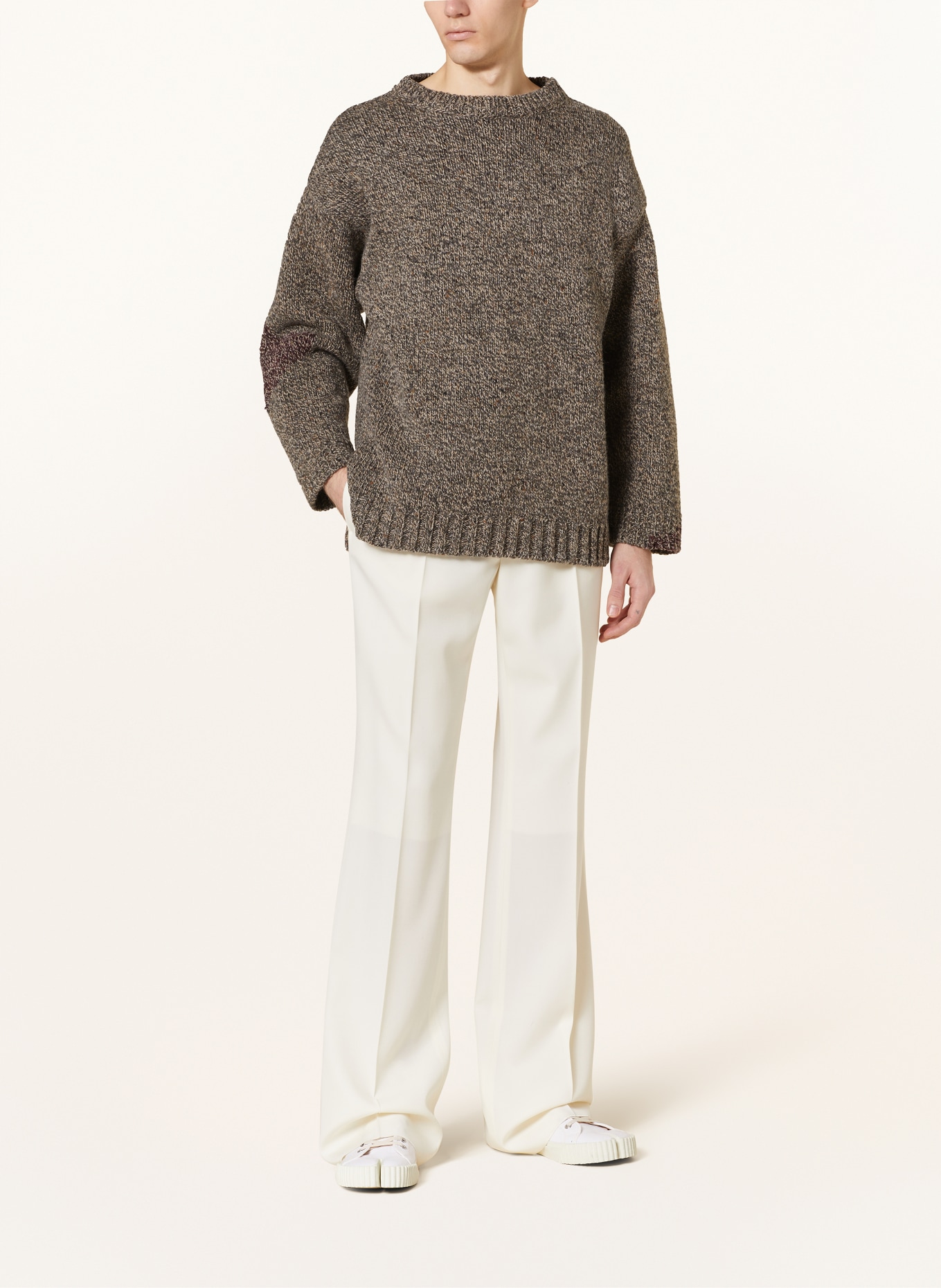 Maison Margiela Sweater, Color: DARK GREEN/ BEIGE (Image 2)