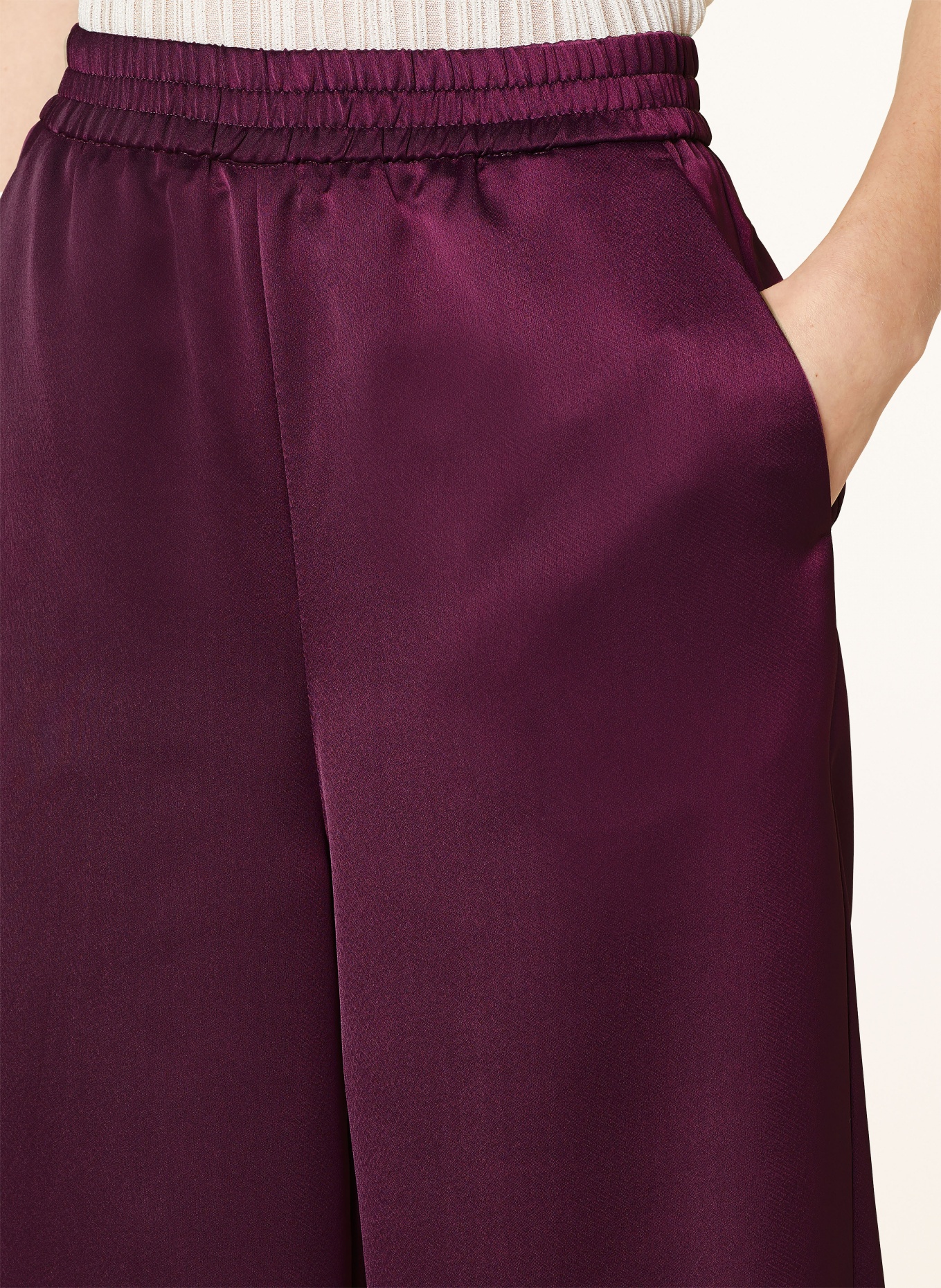 MAX & Co. Wide leg trousers ACRUX in satin, Color: FUCHSIA (Image 5)