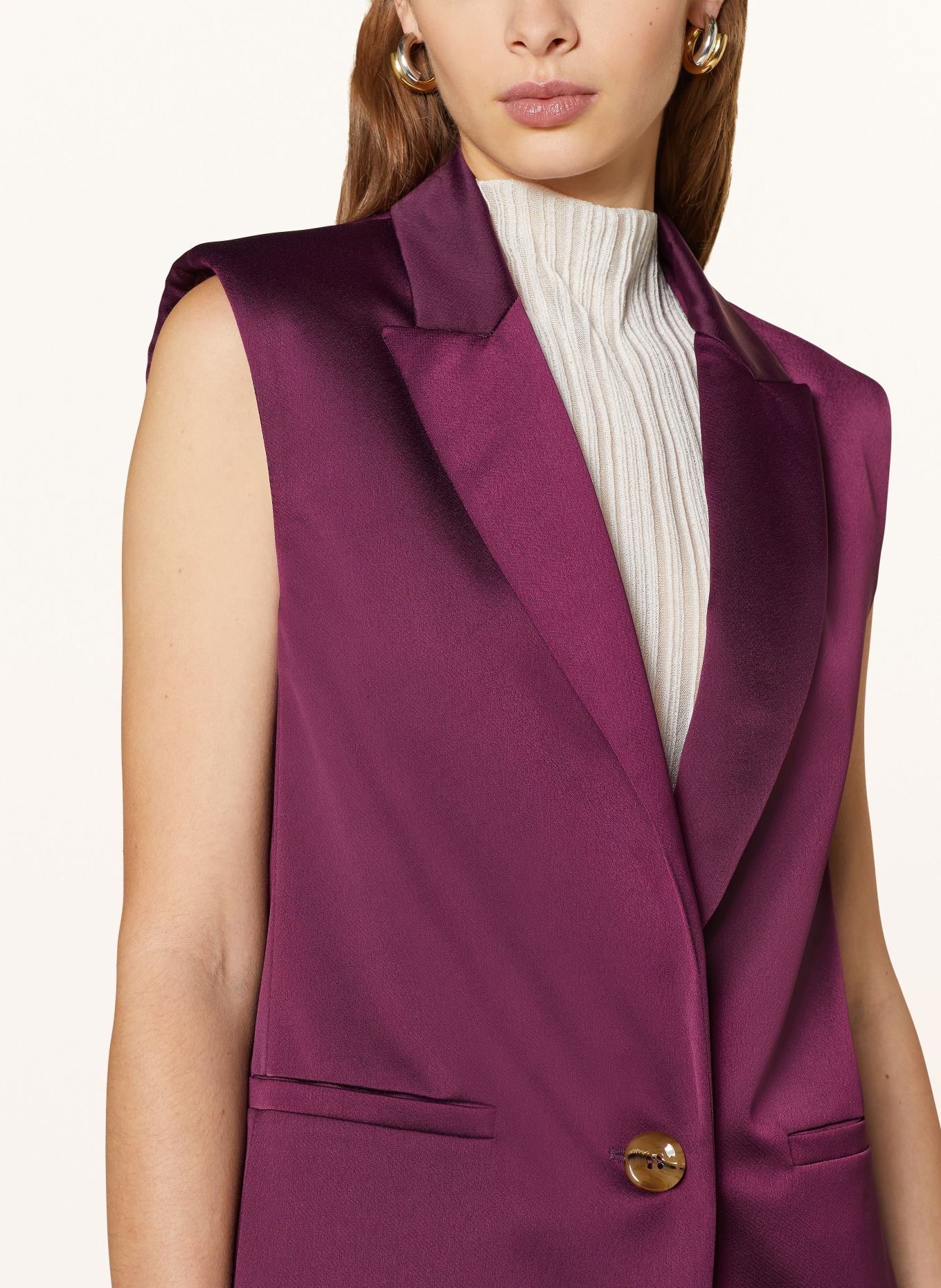 MAX & Co. Satin vest MAONIA, Color: FUCHSIA (Image 4)