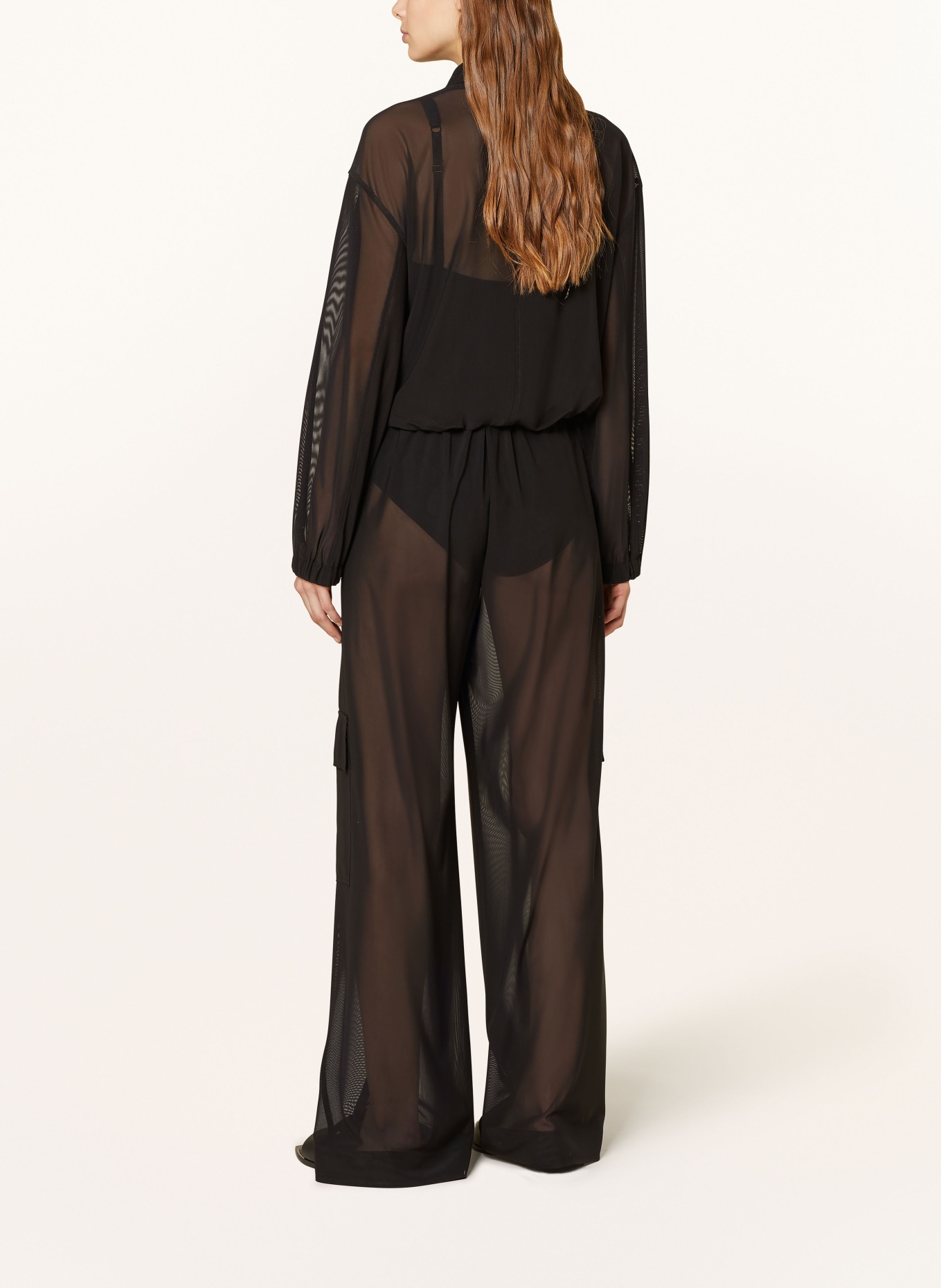 MAX & Co. Mesh bomber jacket SILVANO, Color: BLACK (Image 3)
